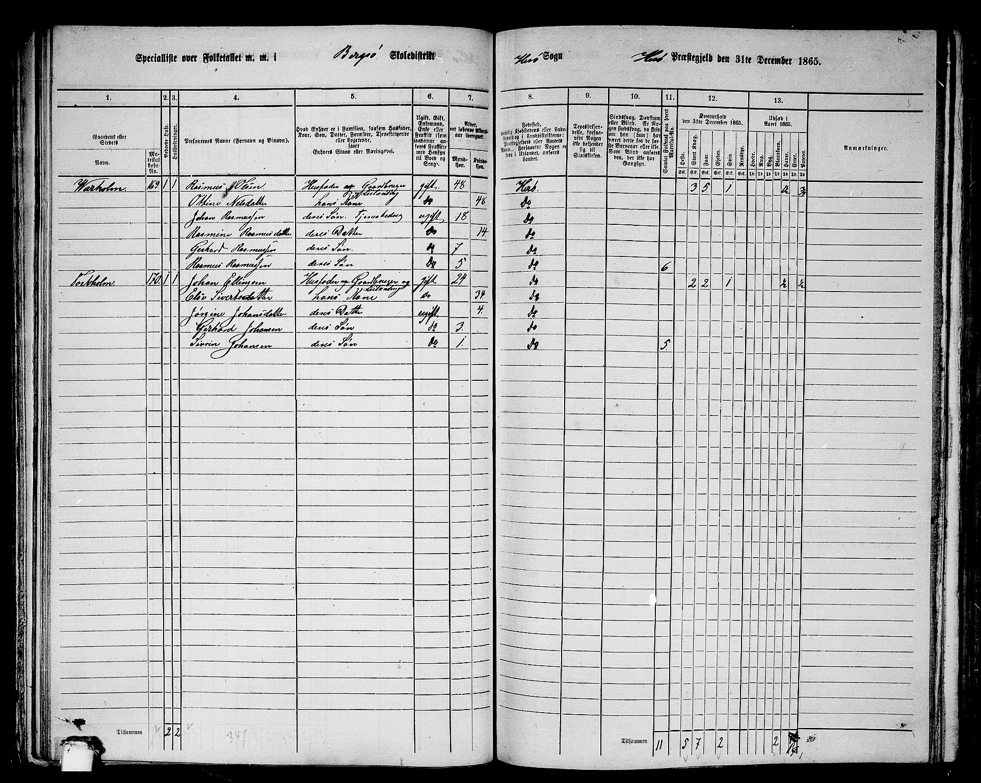 RA, 1865 census for Herøy, 1865, p. 67