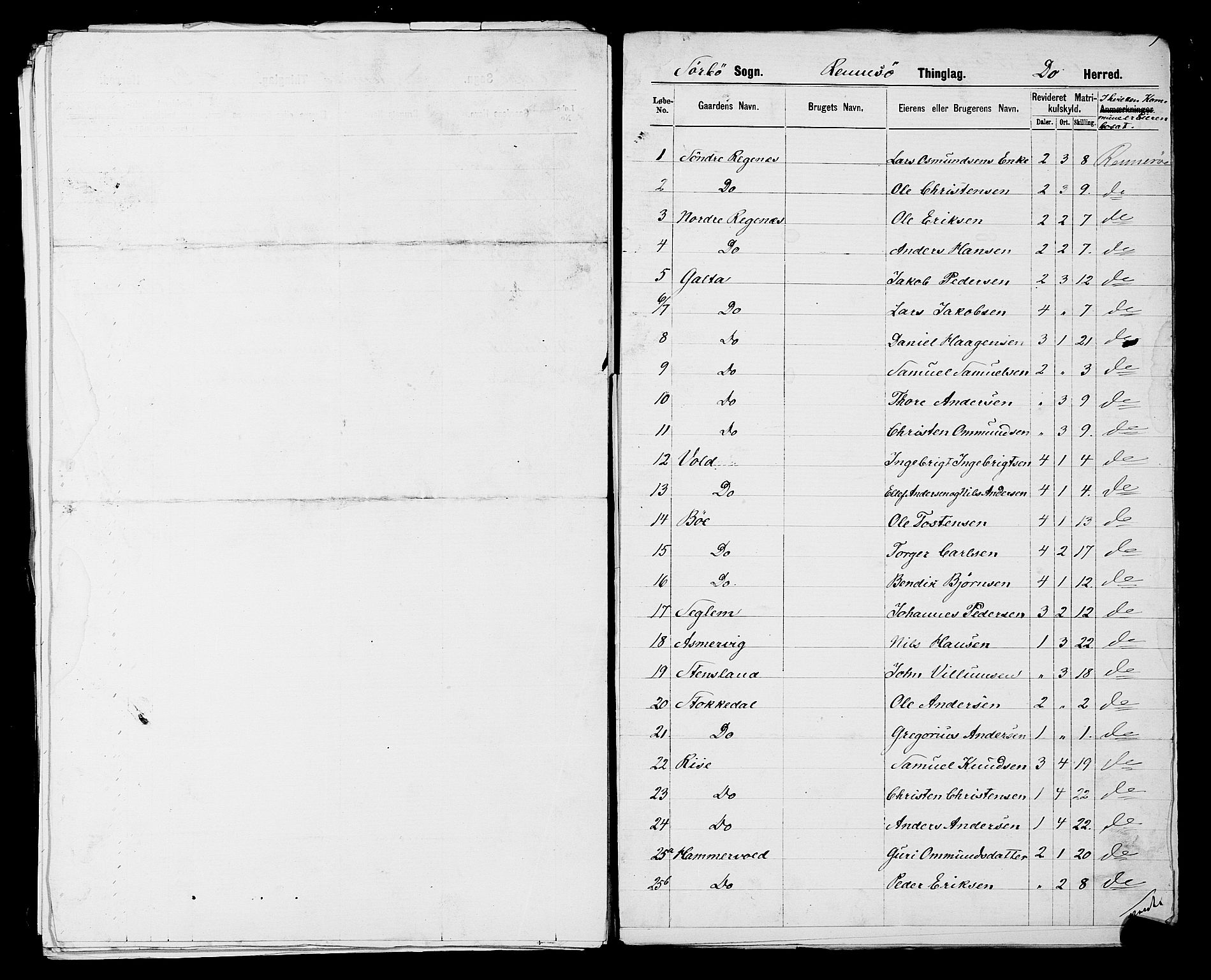 SAST, 1875 census for 1142P Rennesøy, 1875, p. 33