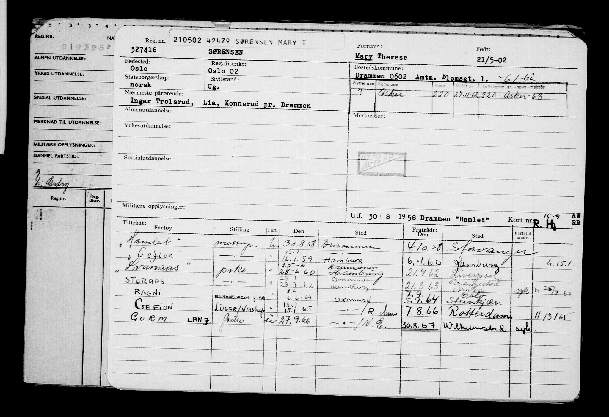 Direktoratet for sjømenn, AV/RA-S-3545/G/Gb/L0044: Hovedkort, 1902, p. 516