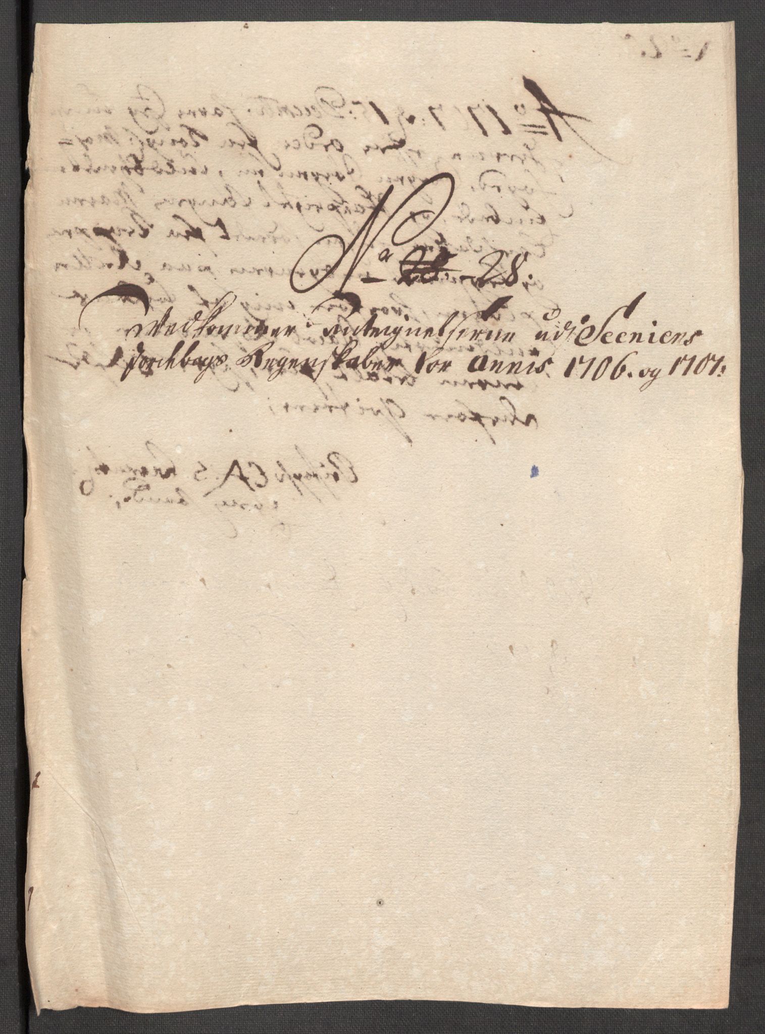 Rentekammeret inntil 1814, Reviderte regnskaper, Fogderegnskap, AV/RA-EA-4092/R68/L4756: Fogderegnskap Senja og Troms, 1705-1707, p. 510