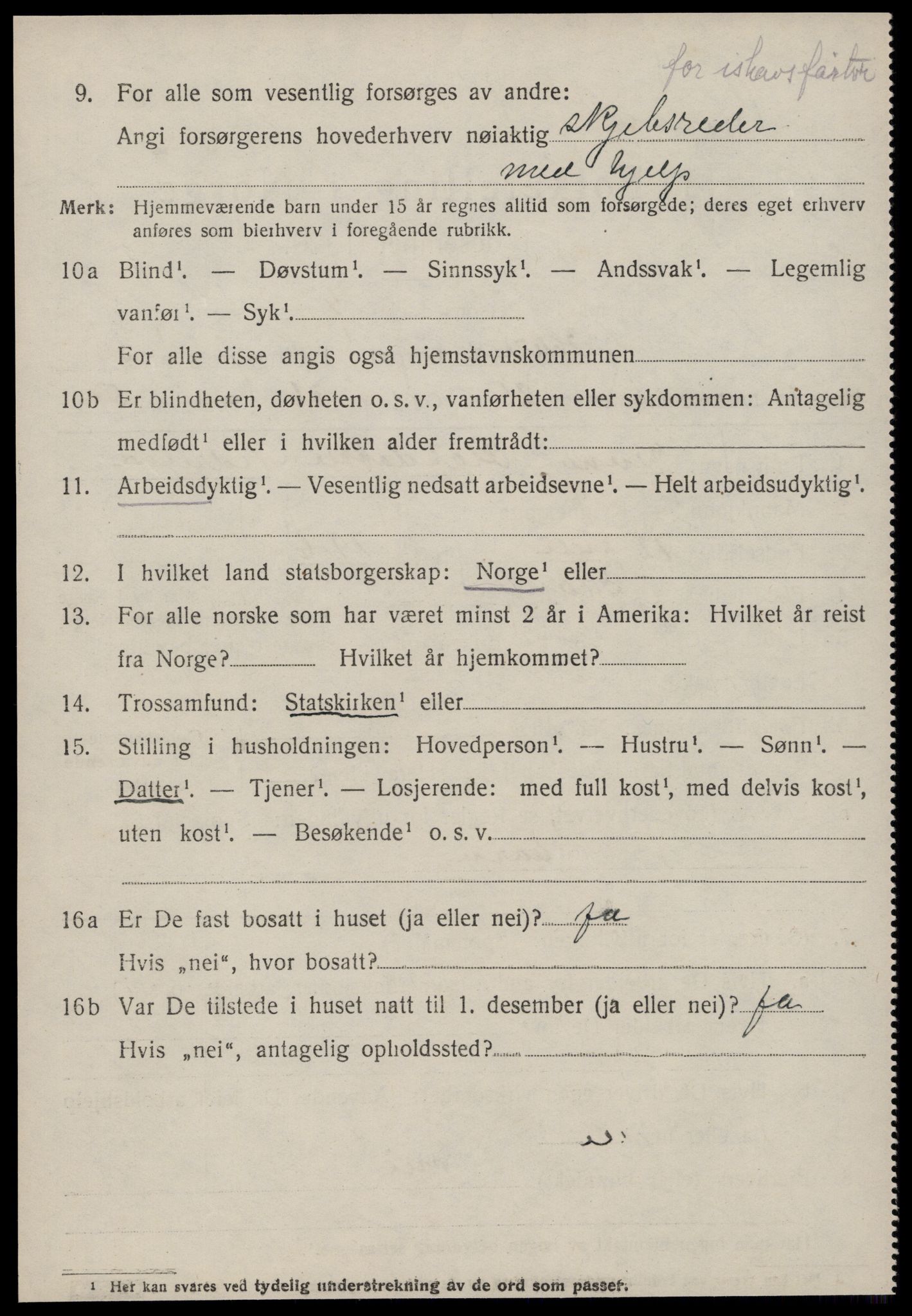 SAT, 1920 census for Hareid, 1920, p. 1676