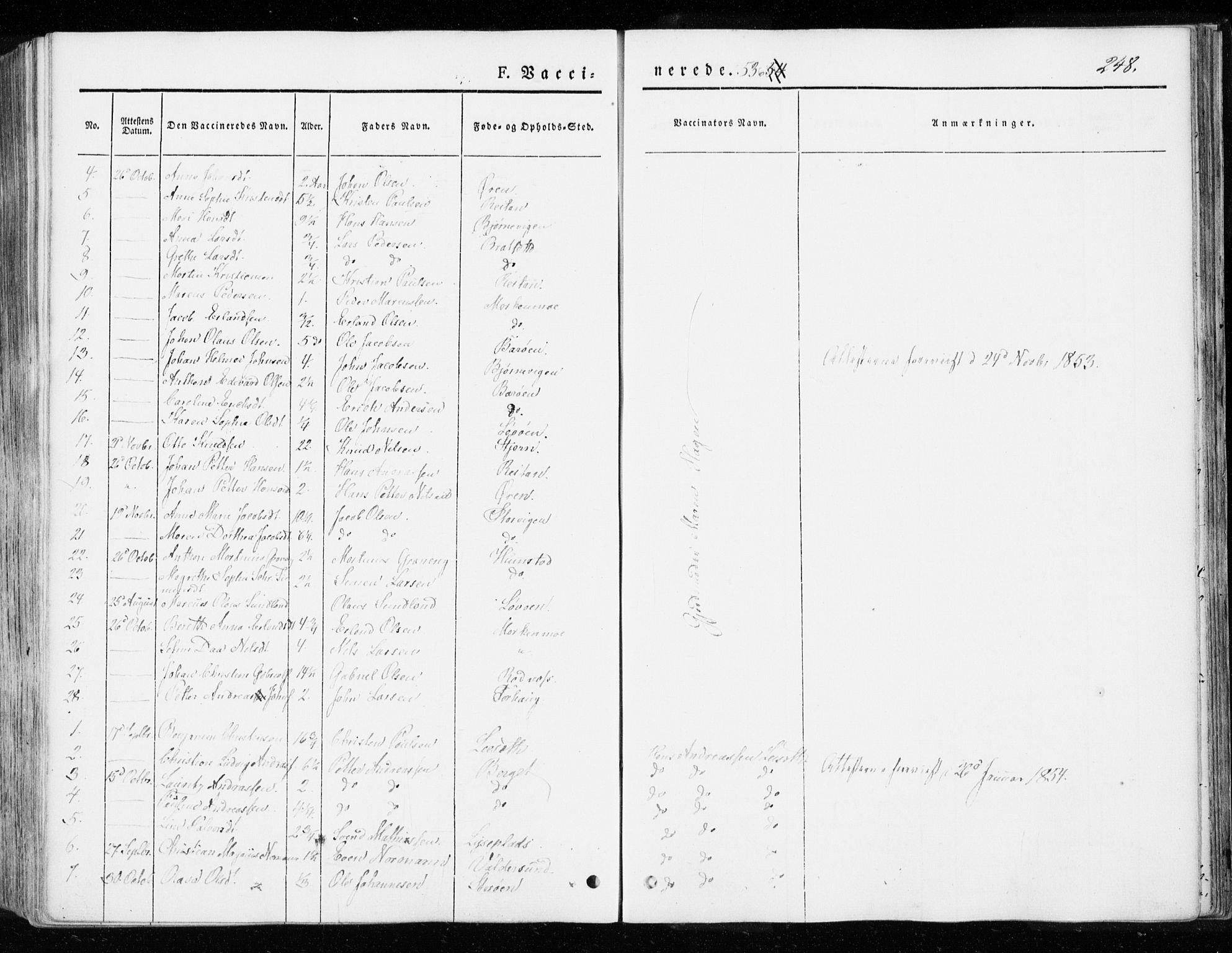 Ministerialprotokoller, klokkerbøker og fødselsregistre - Sør-Trøndelag, SAT/A-1456/655/L0677: Parish register (official) no. 655A06, 1847-1860, p. 248