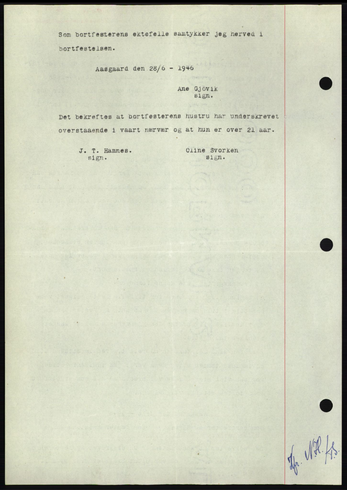 Nordmøre sorenskriveri, AV/SAT-A-4132/1/2/2Ca: Mortgage book no. B96, 1947-1947, Diary no: : 1622/1947