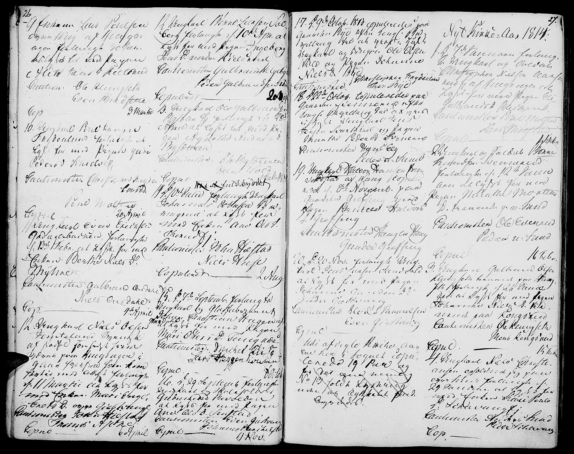 Nes prestekontor, Hedmark, AV/SAH-PREST-020/K/Ka/L0001: Parish register (official) no. 1, 1802-1814, p. 26-27