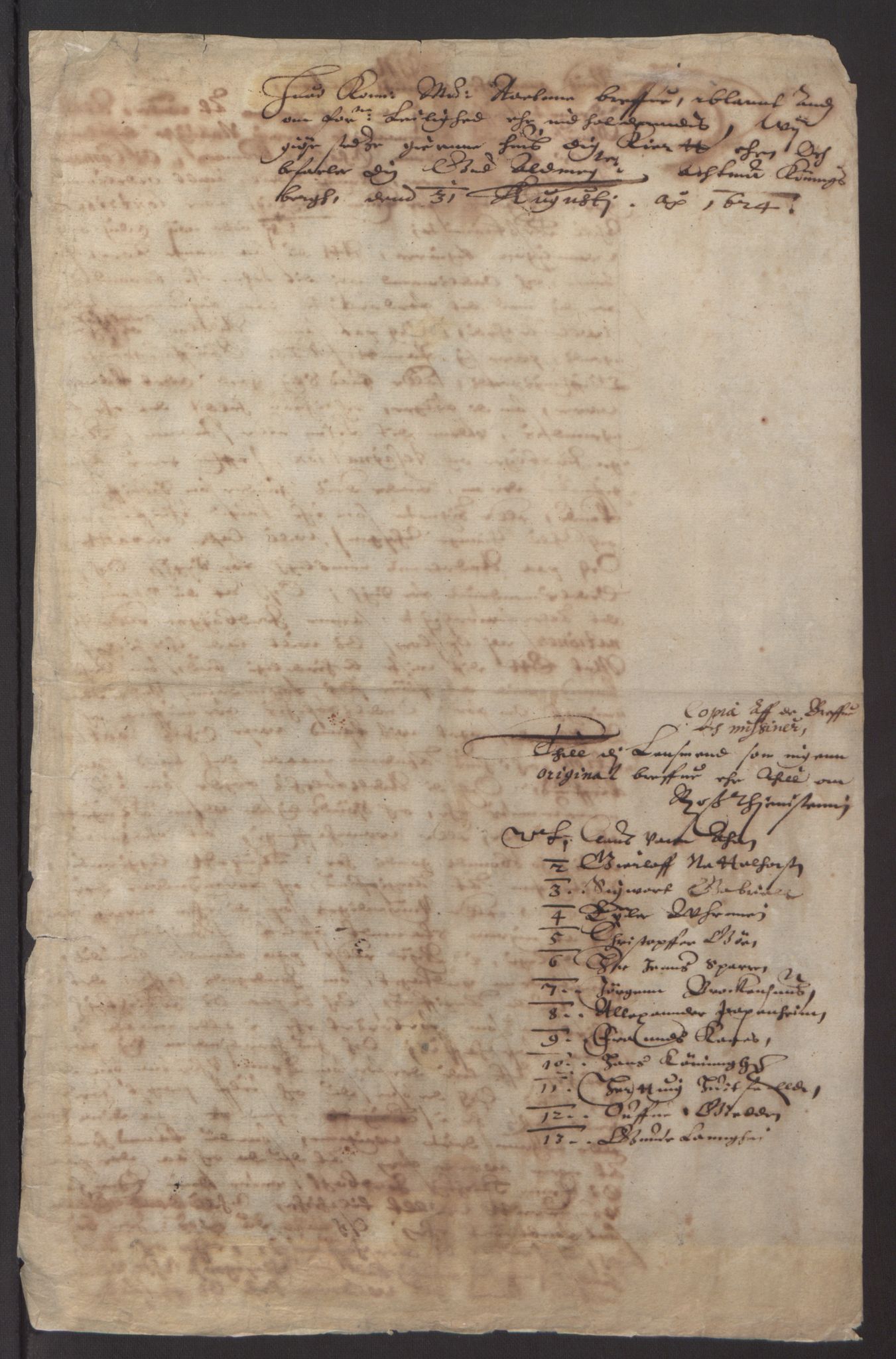 Stattholderembetet 1572-1771, AV/RA-EA-2870/Ek/L0013/0004: Jordebøker til utlikning av rosstjeneste 1624-1626: / Dokumenter om utligningen av rosstjeneste på adels- og odelsgods, 1624-1627, p. 7