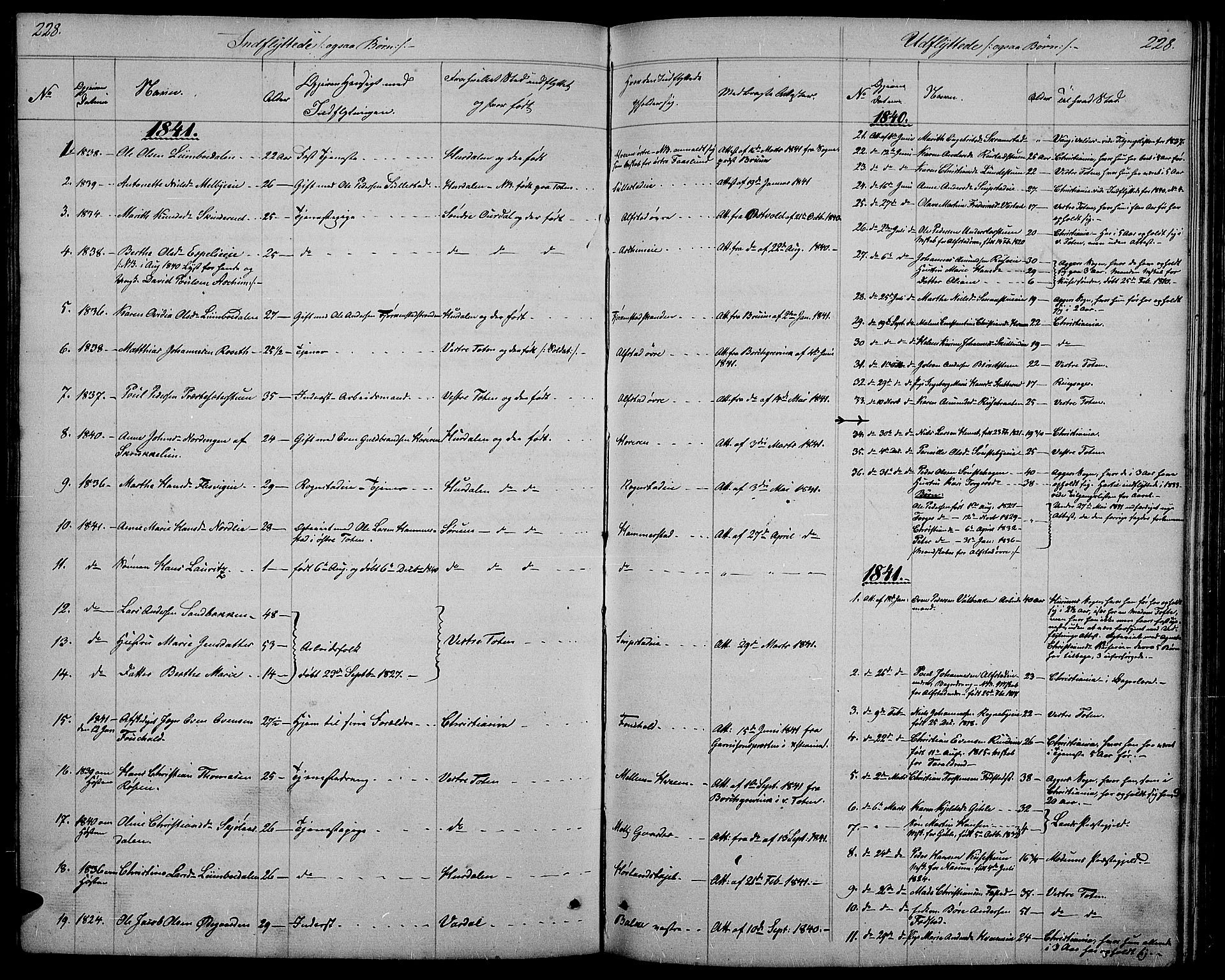 Østre Toten prestekontor, SAH/PREST-104/H/Ha/Hab/L0002: Parish register (copy) no. 2, 1840-1847, p. 228