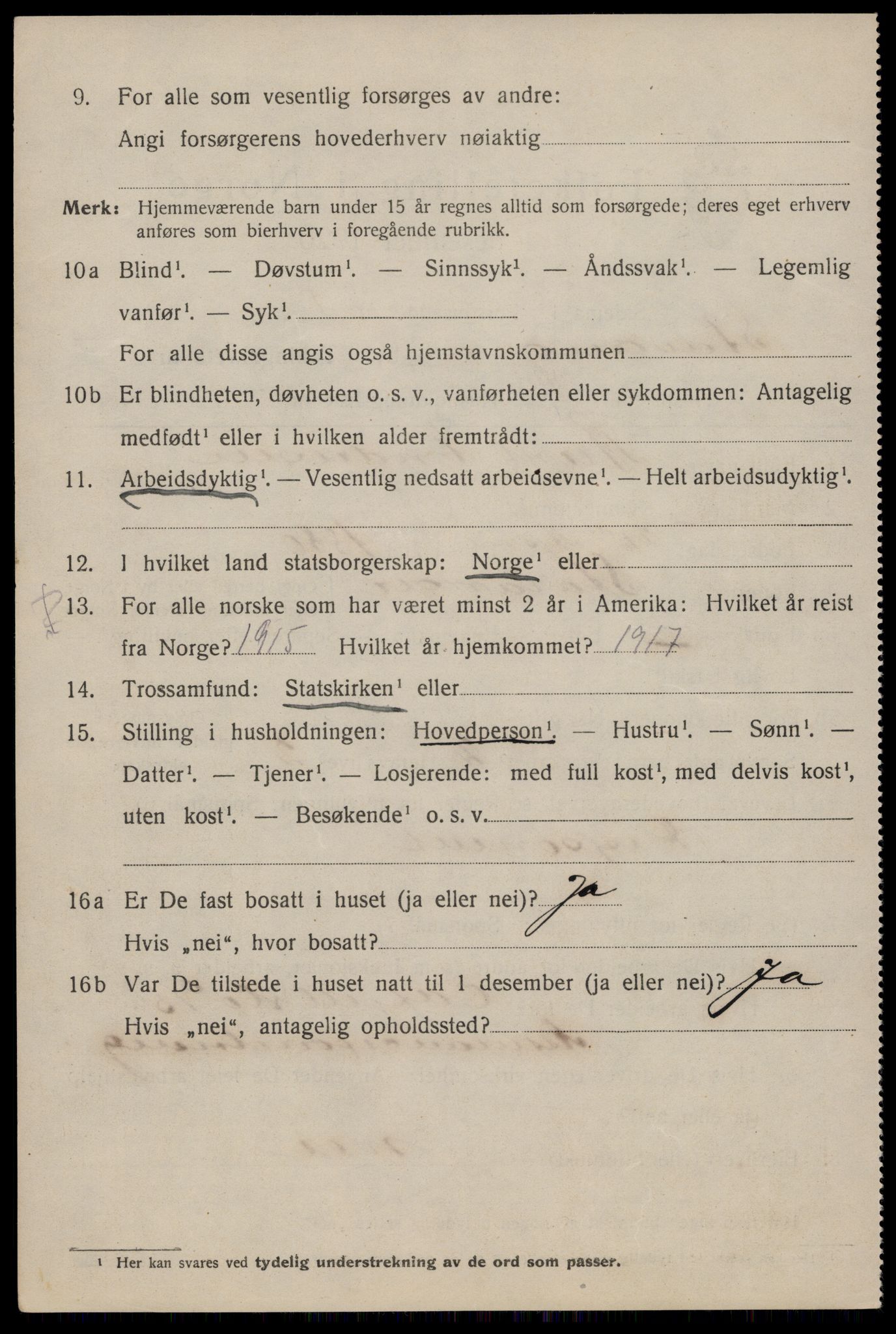 SAST, 1920 census for Stavanger, 1920, p. 84801