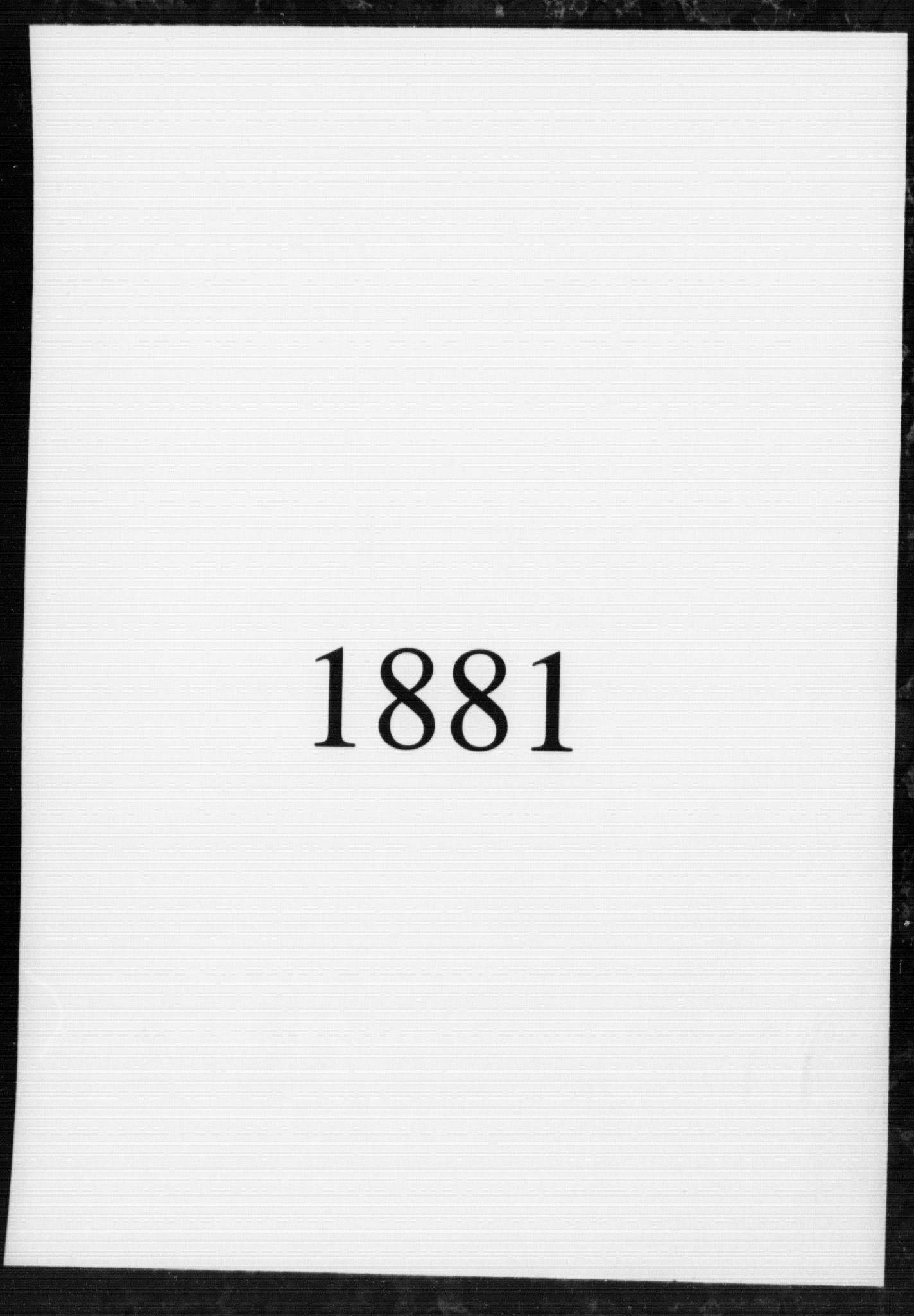 Fattigvesenet, OBA/A-20045/Fb/L0001: Hjemstavnsregister, 1881, p. 1
