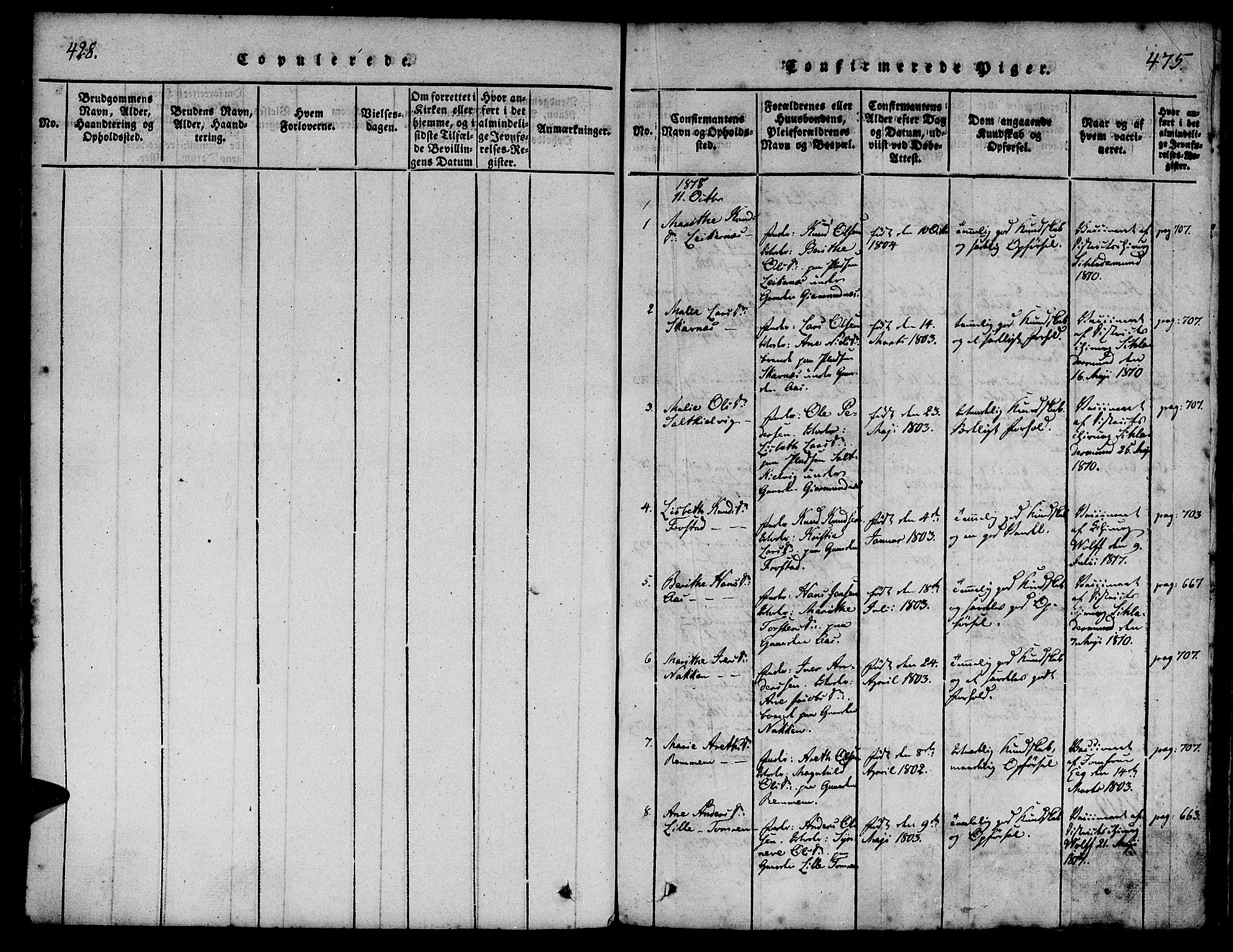 Ministerialprotokoller, klokkerbøker og fødselsregistre - Møre og Romsdal, SAT/A-1454/539/L0528: Parish register (official) no. 539A01, 1818-1847, p. 428