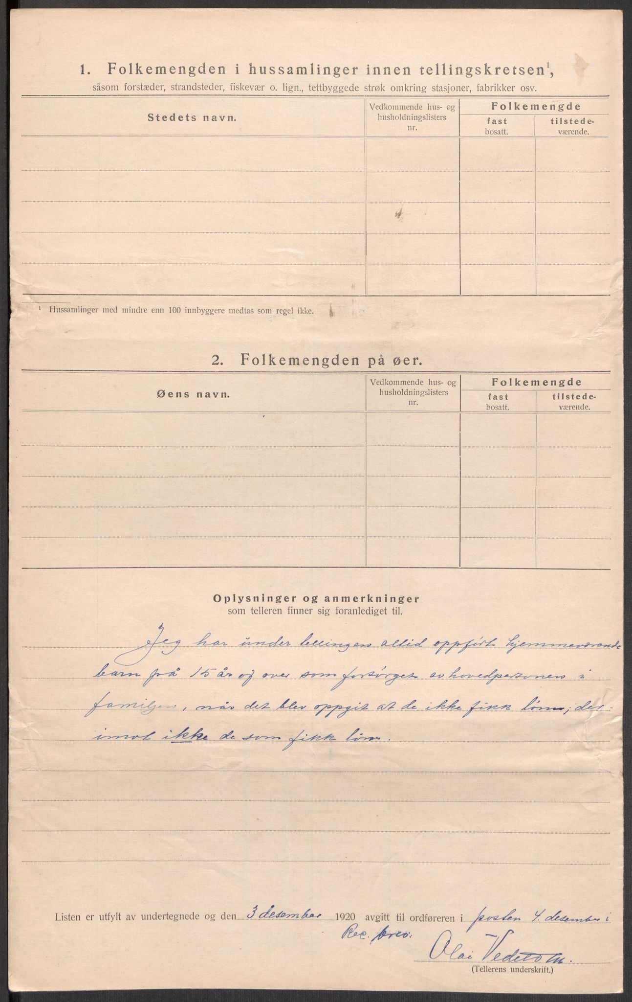 SAST, 1920 census for Bjerkreim, 1920, p. 27