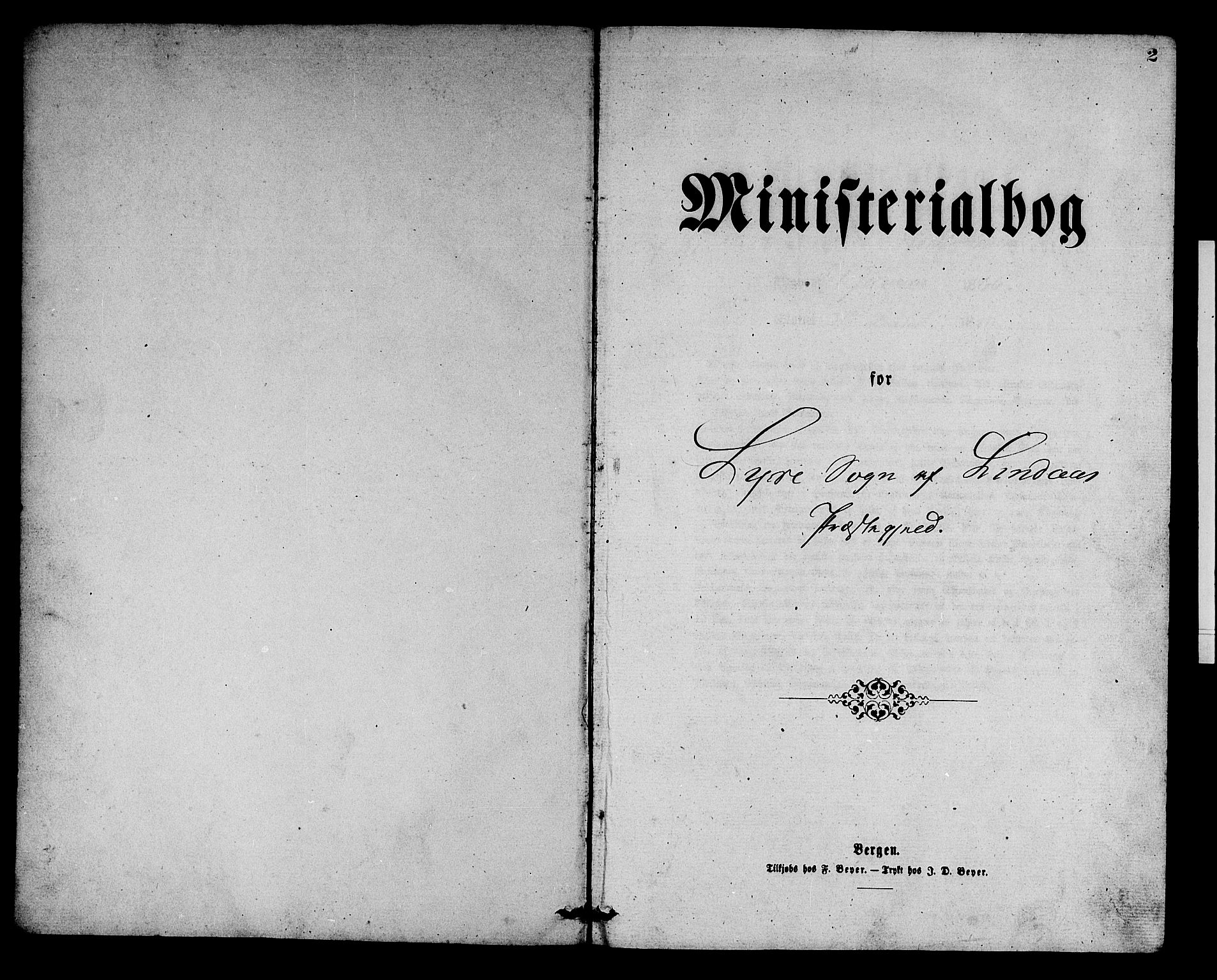 Alversund Sokneprestembete, SAB/A-73901/H/Ha/Hab: Parish register (copy) no. B 2, 1866-1880, p. 2