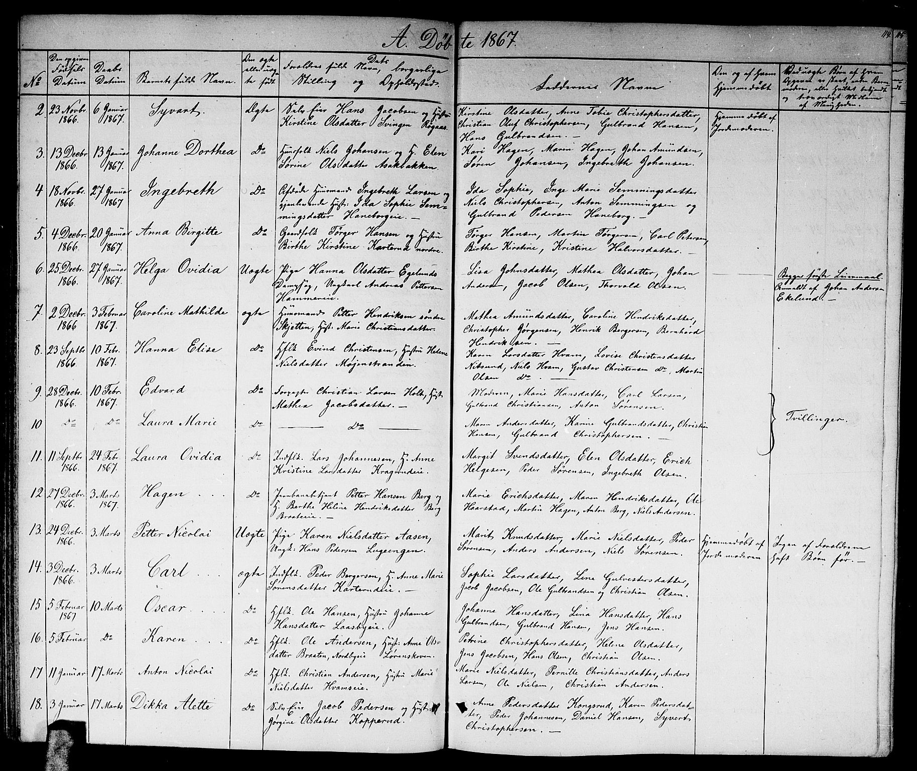 Skedsmo prestekontor Kirkebøker, AV/SAO-A-10033a/G/Ga/L0002: Parish register (copy) no. I 2, 1855-1872, p. 114