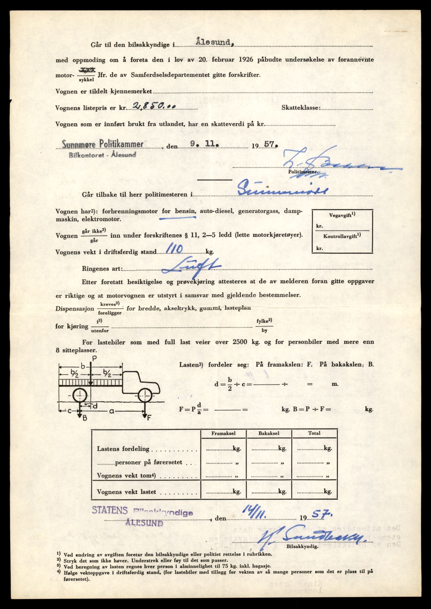 Møre og Romsdal vegkontor - Ålesund trafikkstasjon, AV/SAT-A-4099/F/Fe/L0040: Registreringskort for kjøretøy T 13531 - T 13709, 1927-1998, p. 3068
