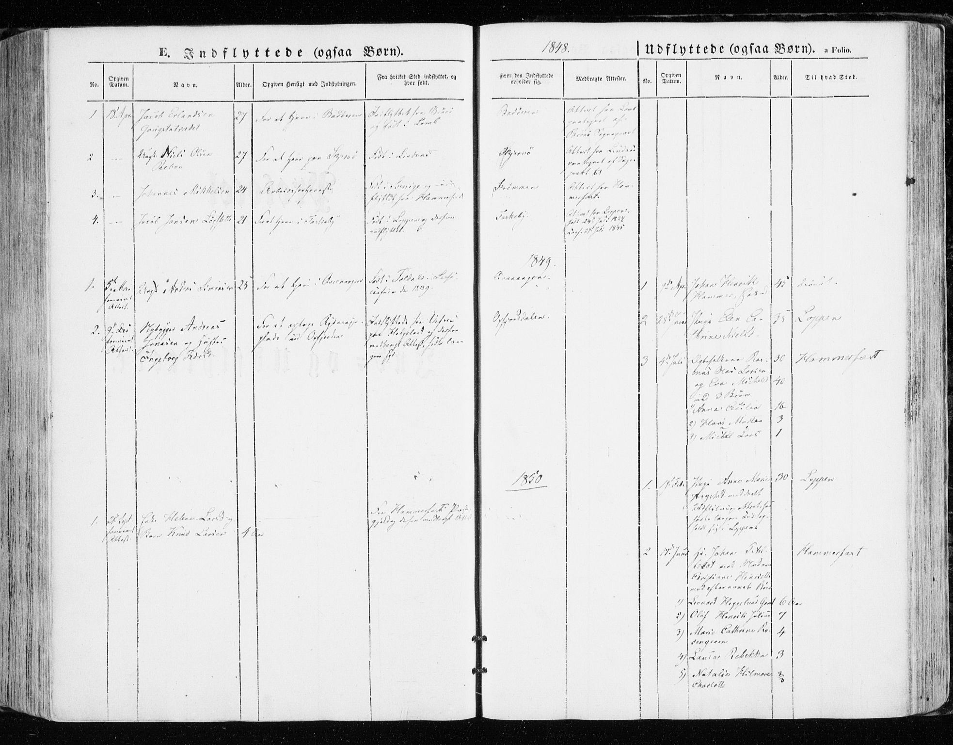 Skjervøy sokneprestkontor, SATØ/S-1300/H/Ha/Haa/L0006kirke: Parish register (official) no. 6, 1848-1859