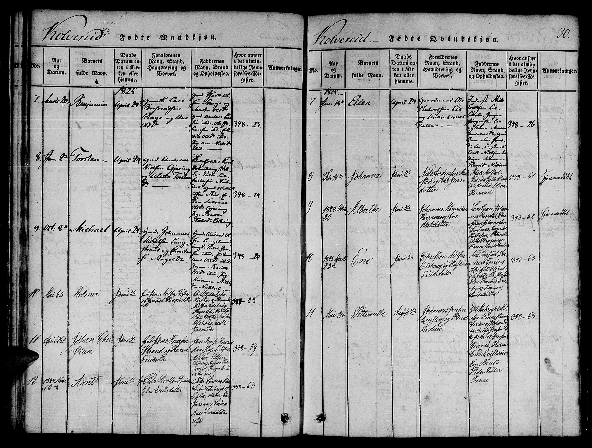Ministerialprotokoller, klokkerbøker og fødselsregistre - Nord-Trøndelag, SAT/A-1458/780/L0636: Parish register (official) no. 780A03 /1, 1815-1830, p. 30