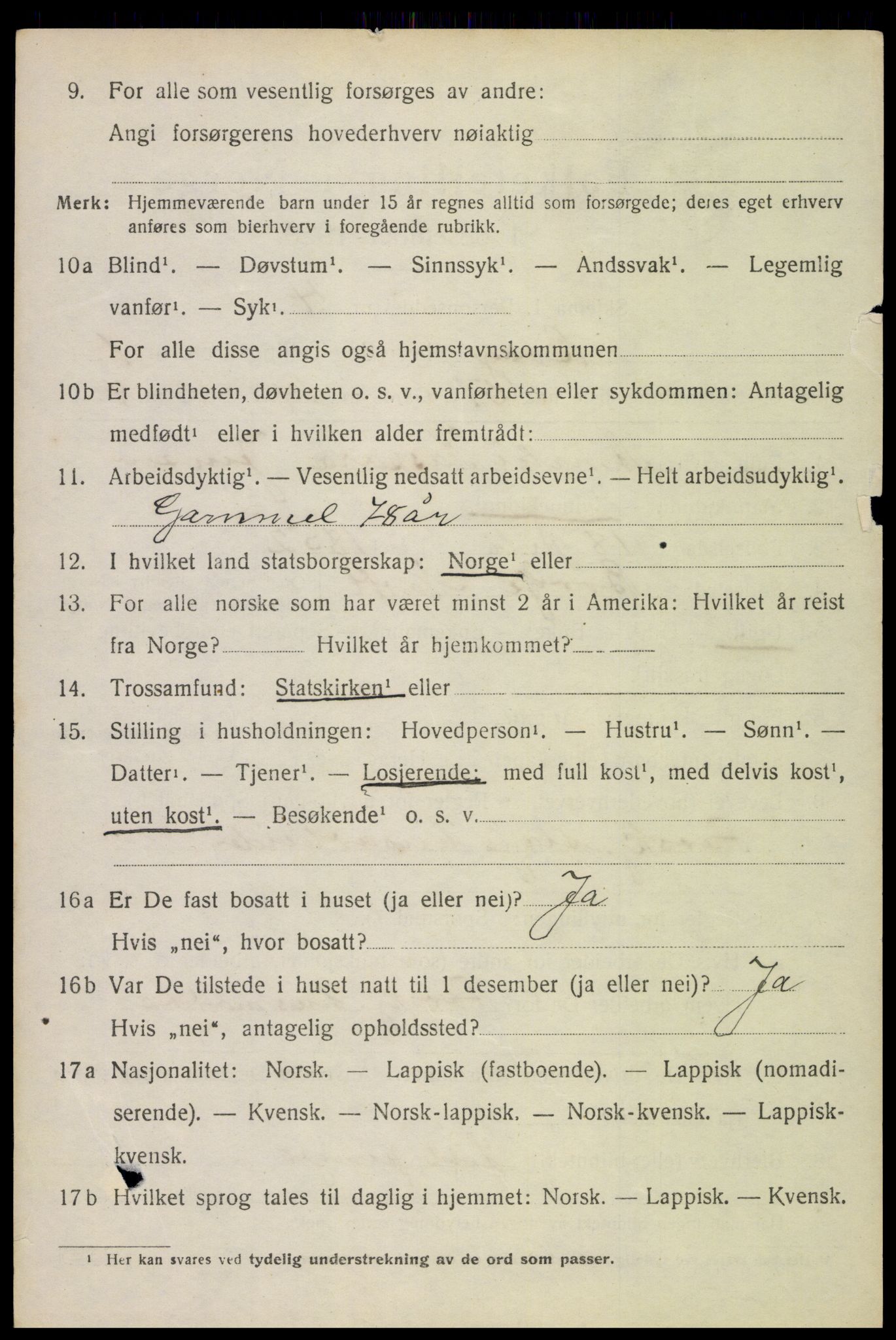 SAT, 1920 census for Borge, 1920, p. 2218