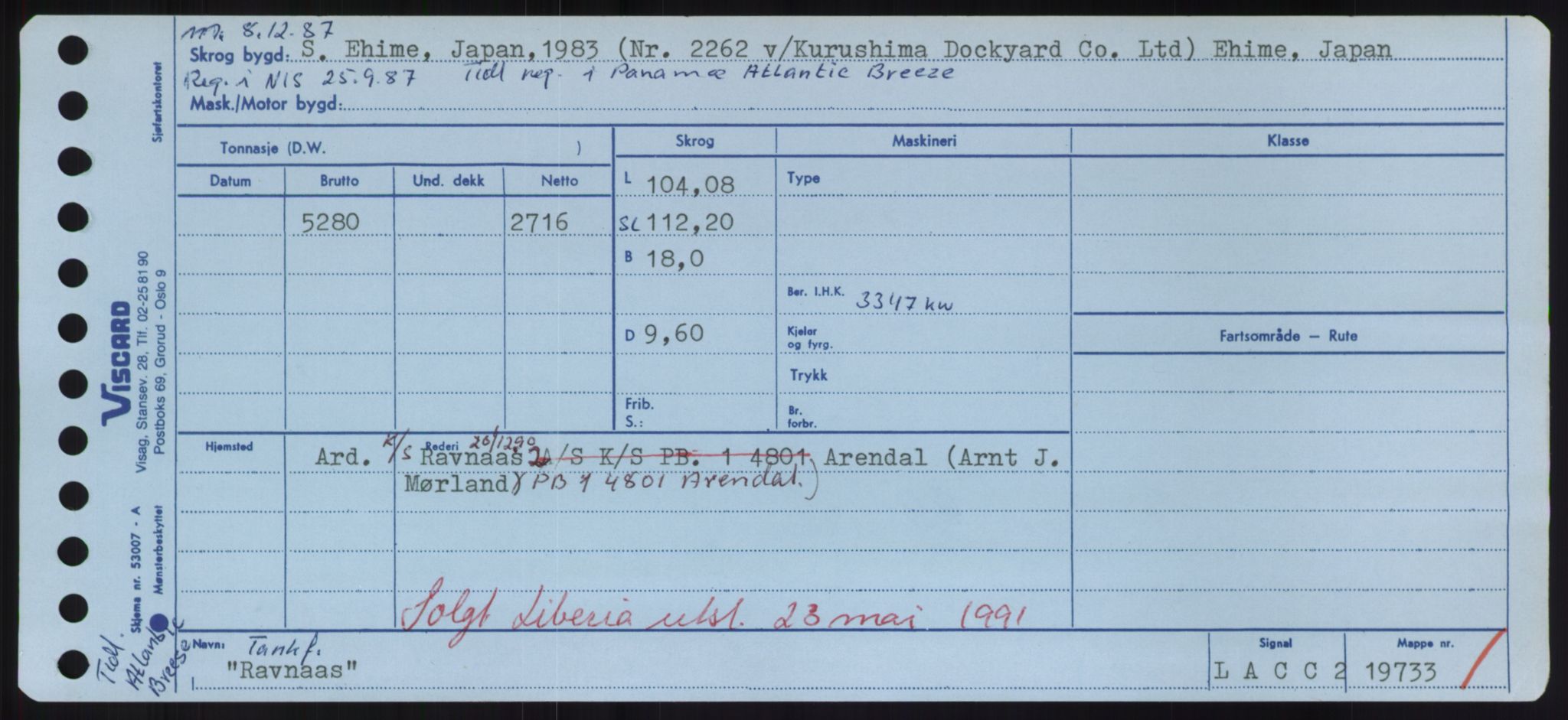 Sjøfartsdirektoratet med forløpere, Skipsmålingen, AV/RA-S-1627/H/Hd/L0030: Fartøy, Q-Riv, p. 285