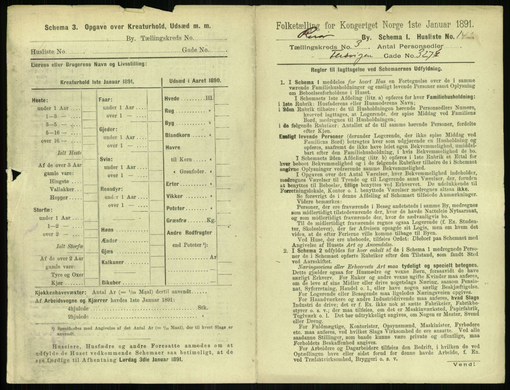 RA, 1891 census for 0901 Risør, 1891, p. 885
