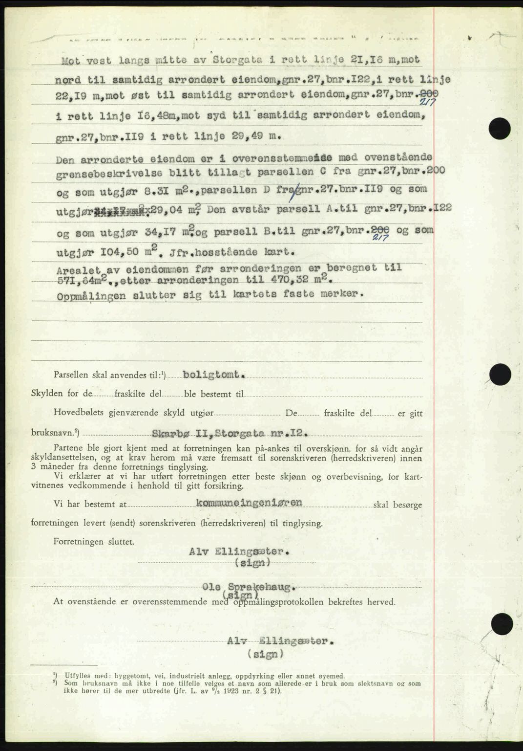 Romsdal sorenskriveri, AV/SAT-A-4149/1/2/2C: Mortgage book no. A28, 1948-1949, Diary no: : 234/1949