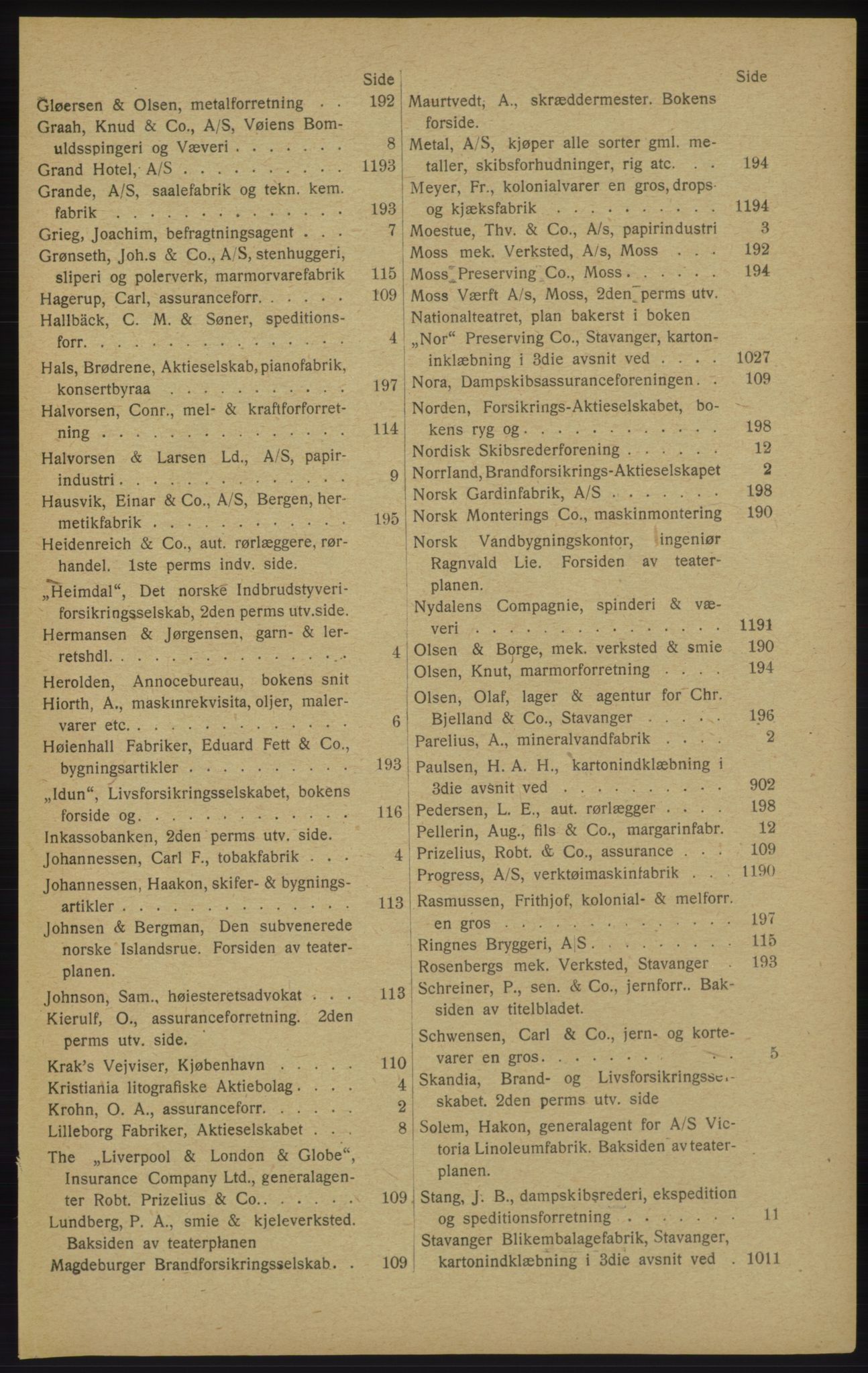 Kristiania/Oslo adressebok, PUBL/-, 1913, p. 19