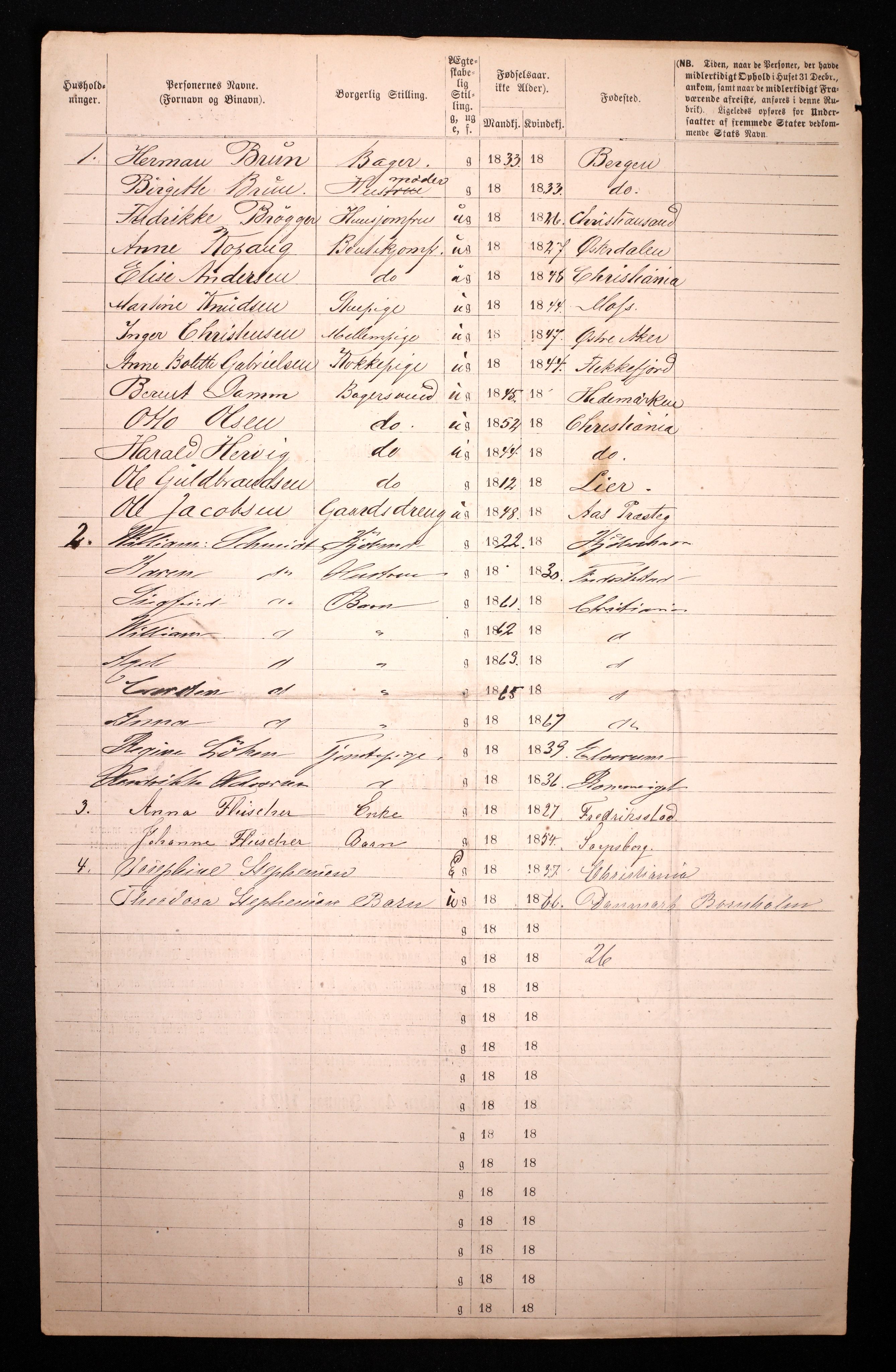 RA, 1870 census for 0301 Kristiania, 1870, p. 4734