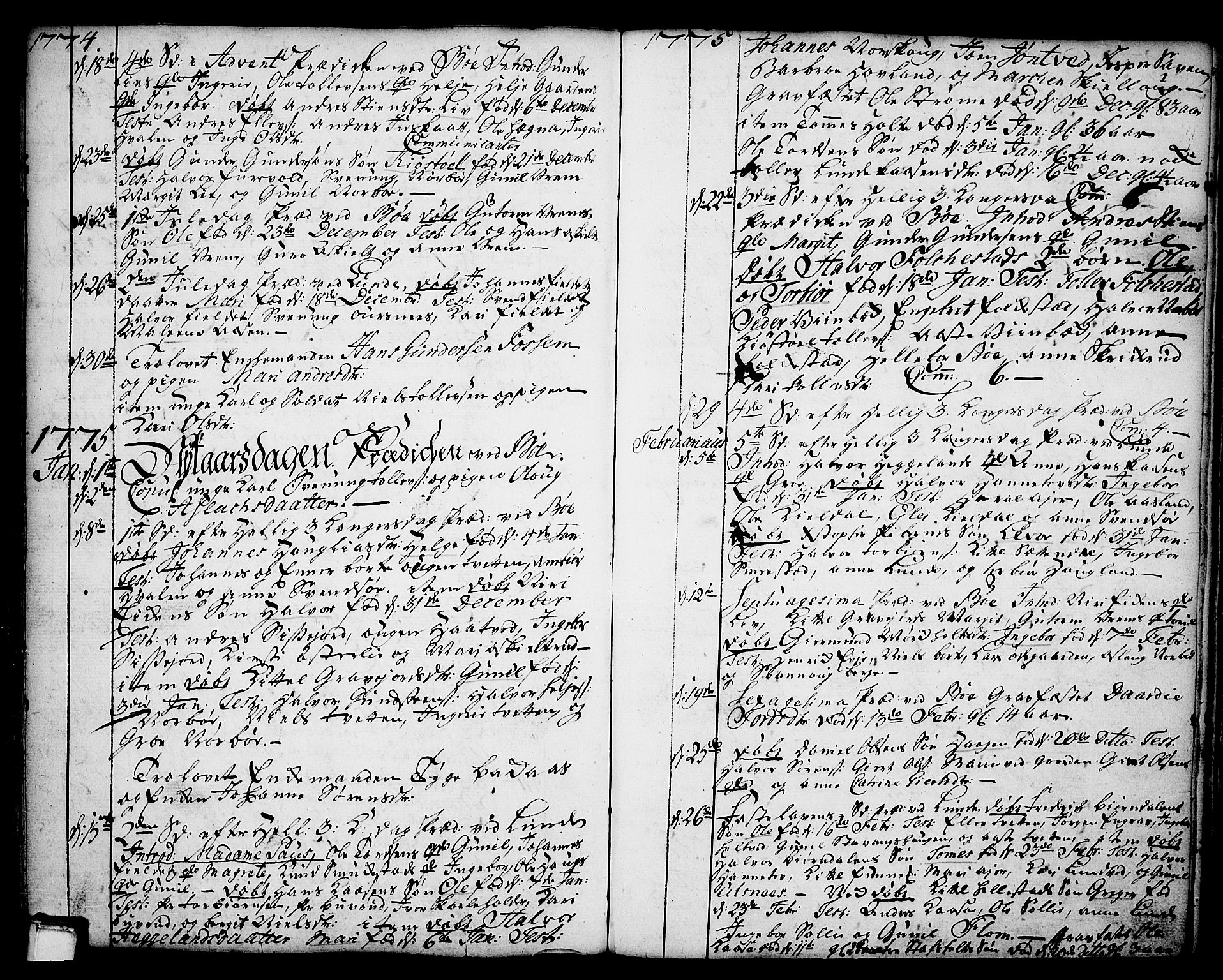Bø kirkebøker, AV/SAKO-A-257/F/Fa/L0004: Parish register (official) no. 4, 1748-1785