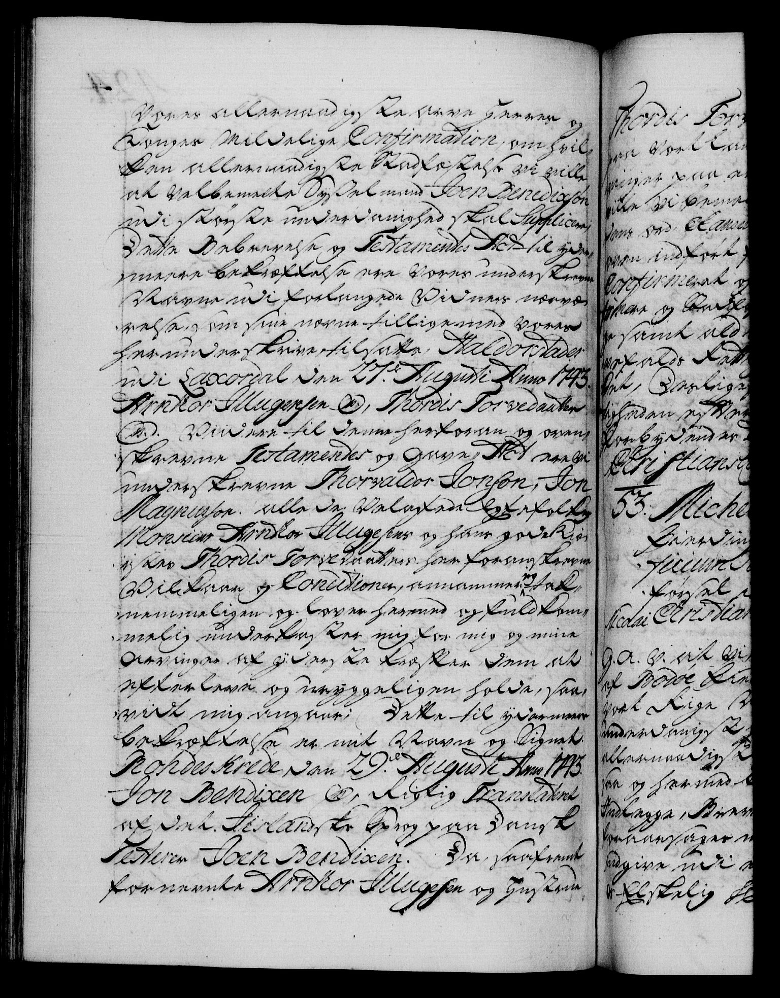 Danske Kanselli 1572-1799, AV/RA-EA-3023/F/Fc/Fca/Fcaa/L0036: Norske registre, 1749-1750, p. 424b