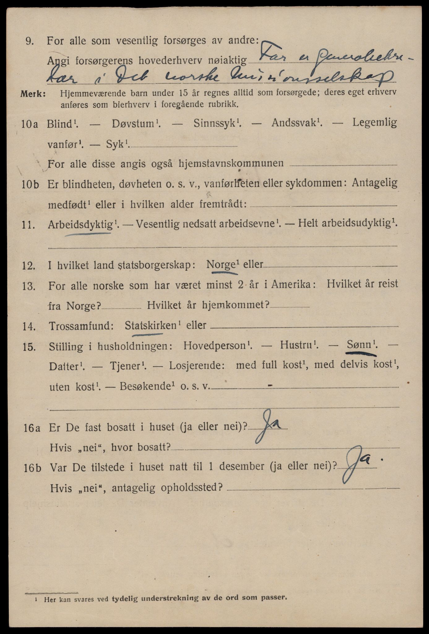 SAST, 1920 census for Stavanger, 1920, p. 119873