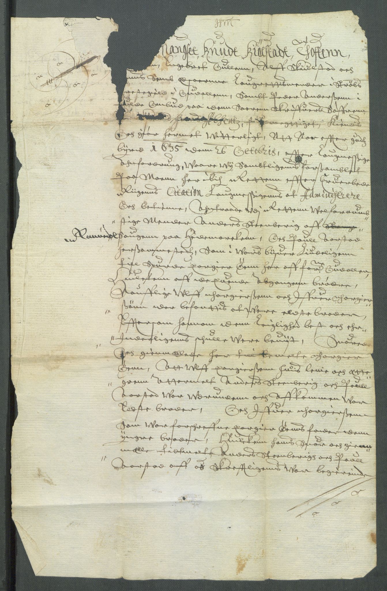 Riksarkivets diplomsamling, RA/EA-5965/F02/L0148: Dokumenter, 1635, p. 60