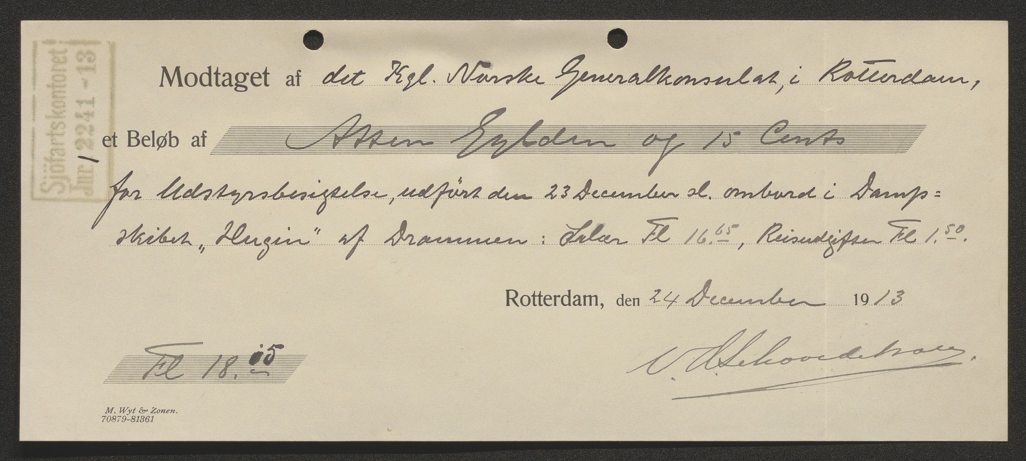 Sjøfartsdirektoratet med forløpere, skipsmapper slettede skip, AV/RA-S-4998/F/Fa/L0519: --, 1850-1922, p. 244