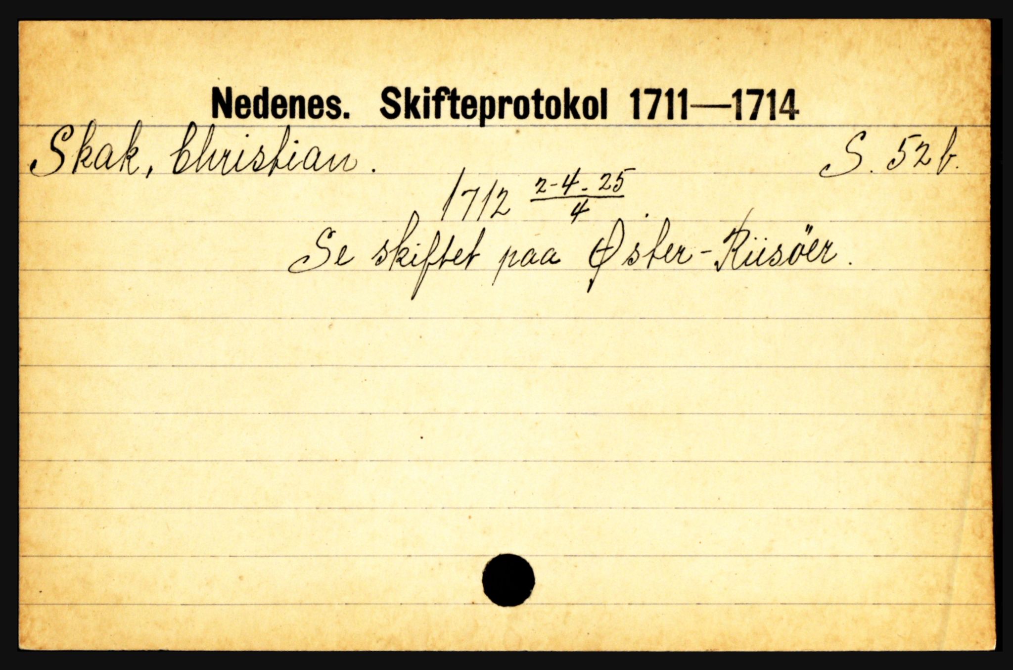 Nedenes sorenskriveri før 1824, AV/SAK-1221-0007/H, p. 26293