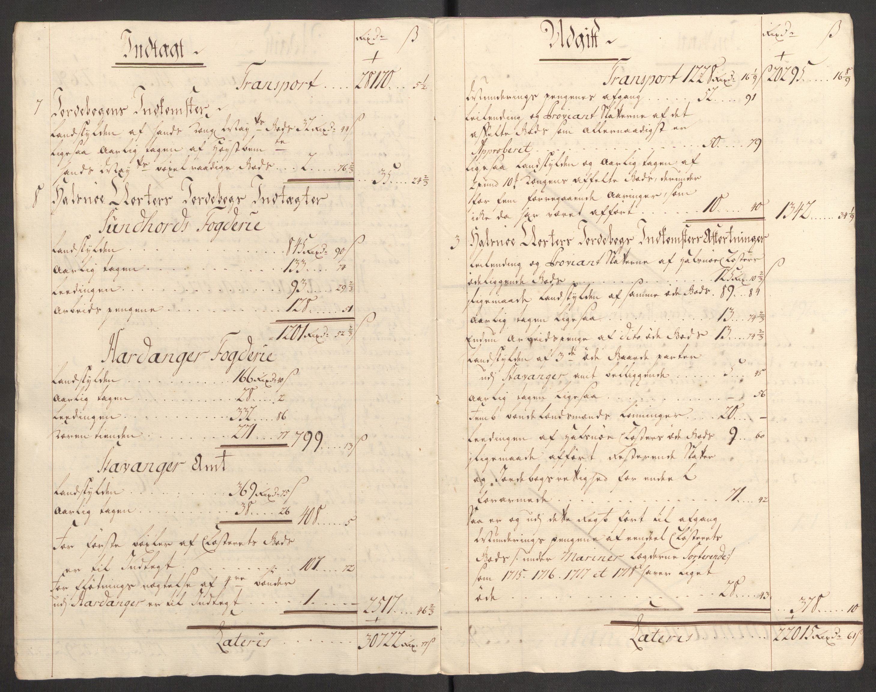Rentekammeret inntil 1814, Reviderte regnskaper, Fogderegnskap, RA/EA-4092/R48/L3000: Fogderegnskap Sunnhordland og Hardanger, 1721, p. 66