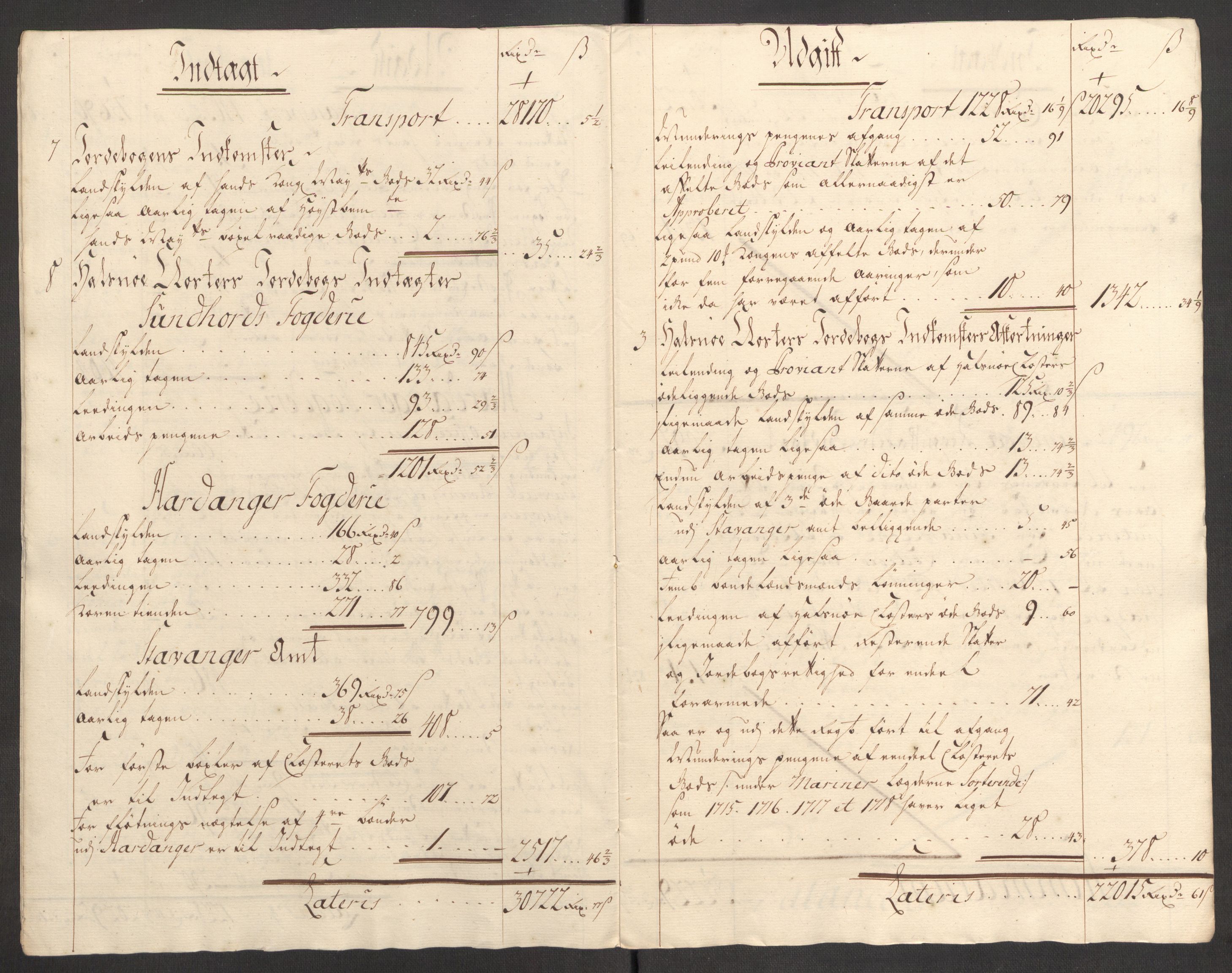 Rentekammeret inntil 1814, Reviderte regnskaper, Fogderegnskap, AV/RA-EA-4092/R48/L3000: Fogderegnskap Sunnhordland og Hardanger, 1721, p. 66
