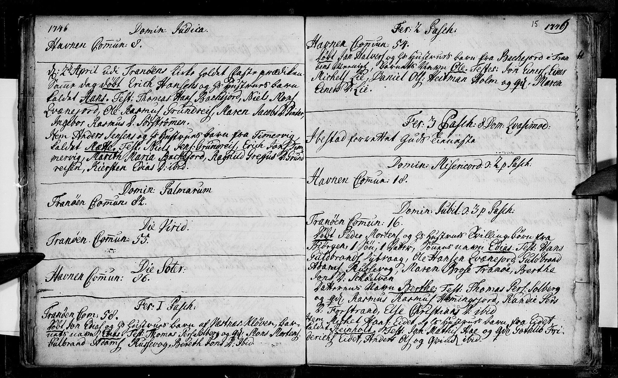 Ibestad sokneprestembete, SATØ/S-0077/H/Ha/Haa/L0001kirke: Parish register (official) no. 1, 1744-1757, p. 15