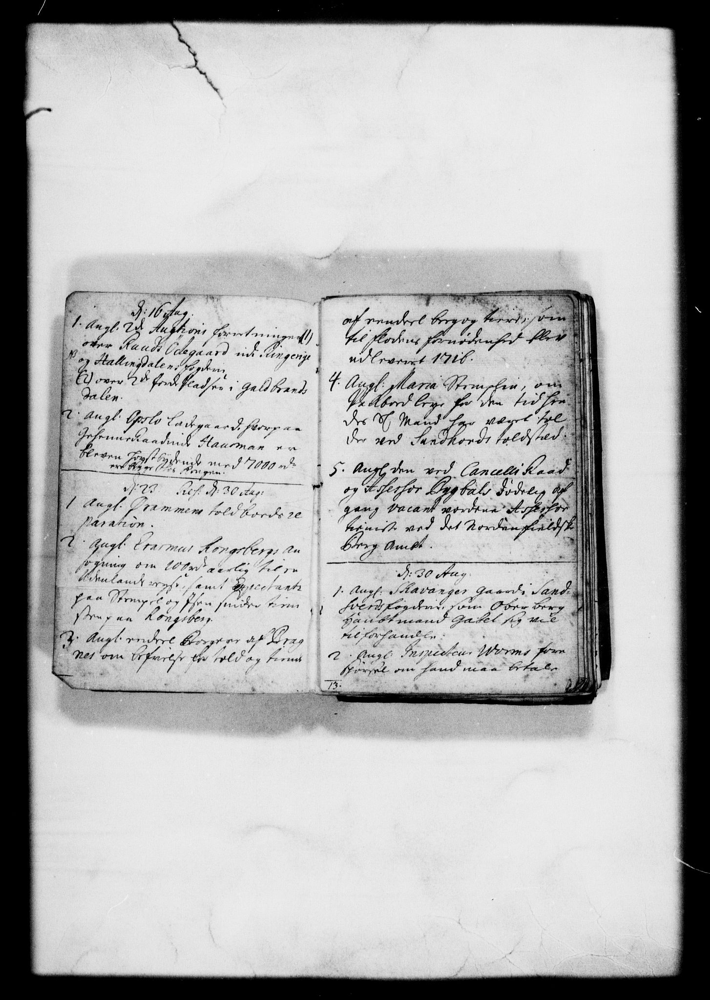 Rentekammeret, Kammerkanselliet, RA/EA-3111/G/Gf/Gfb/L0001: Register til norske relasjons- og resolusjonsprotokoller (merket RK 52.96), 1720-1749, p. 5