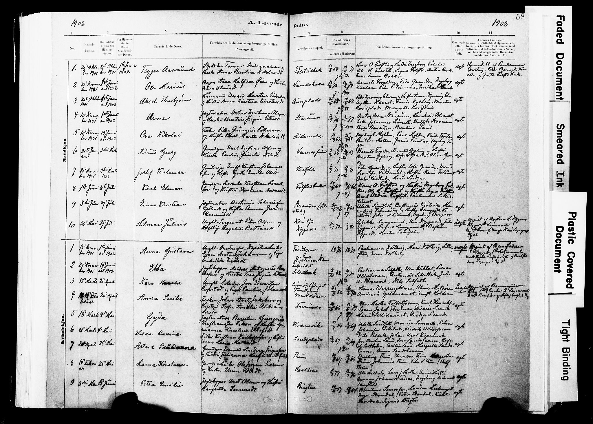 Ministerialprotokoller, klokkerbøker og fødselsregistre - Nord-Trøndelag, SAT/A-1458/744/L0420: Parish register (official) no. 744A04, 1882-1904, p. 58