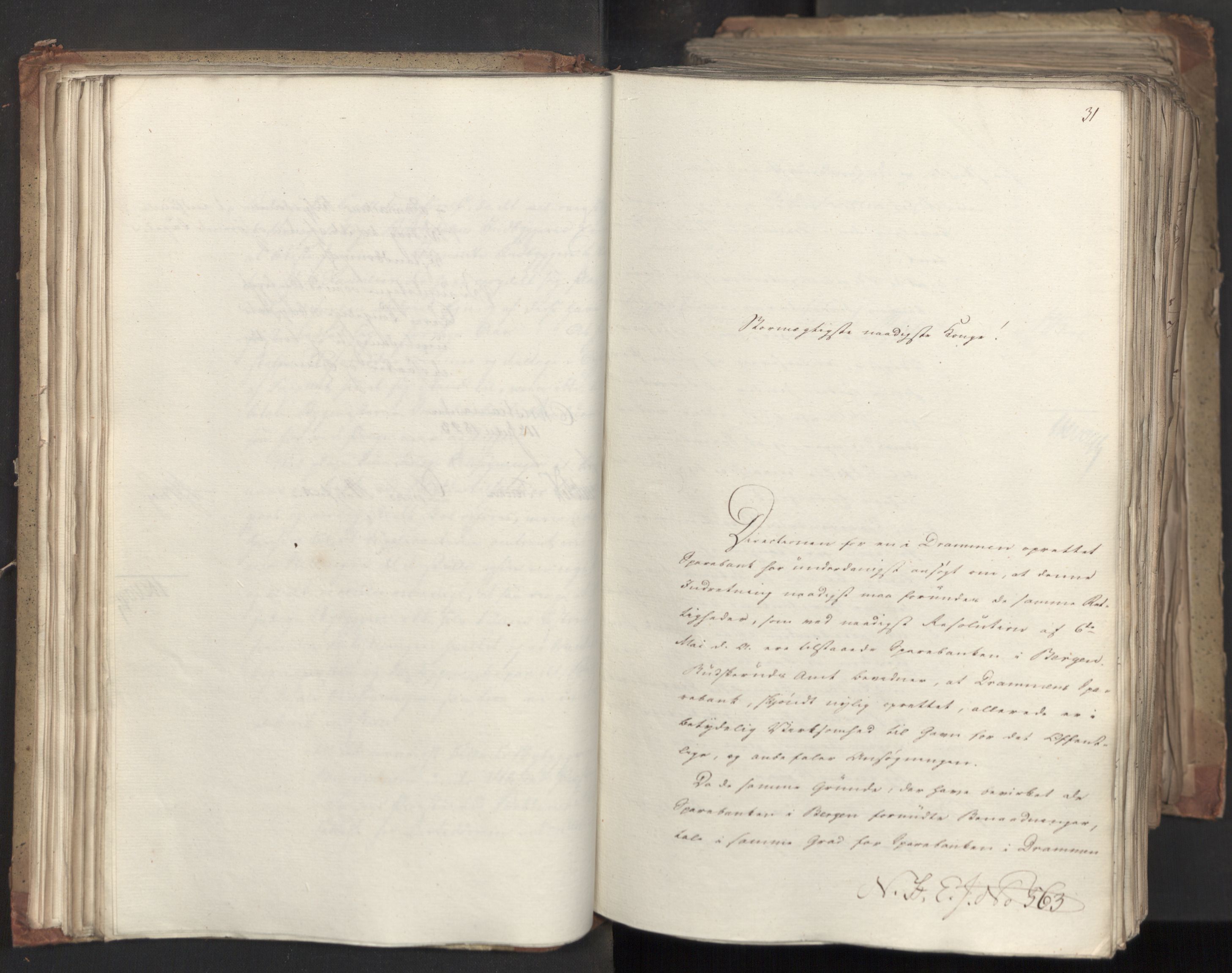 Statsrådsavdelingen i Stockholm, AV/RA-S-1003/D/Da/L0035: Regjeringsinnstillinger nr. 541-840, 1823, p. 56