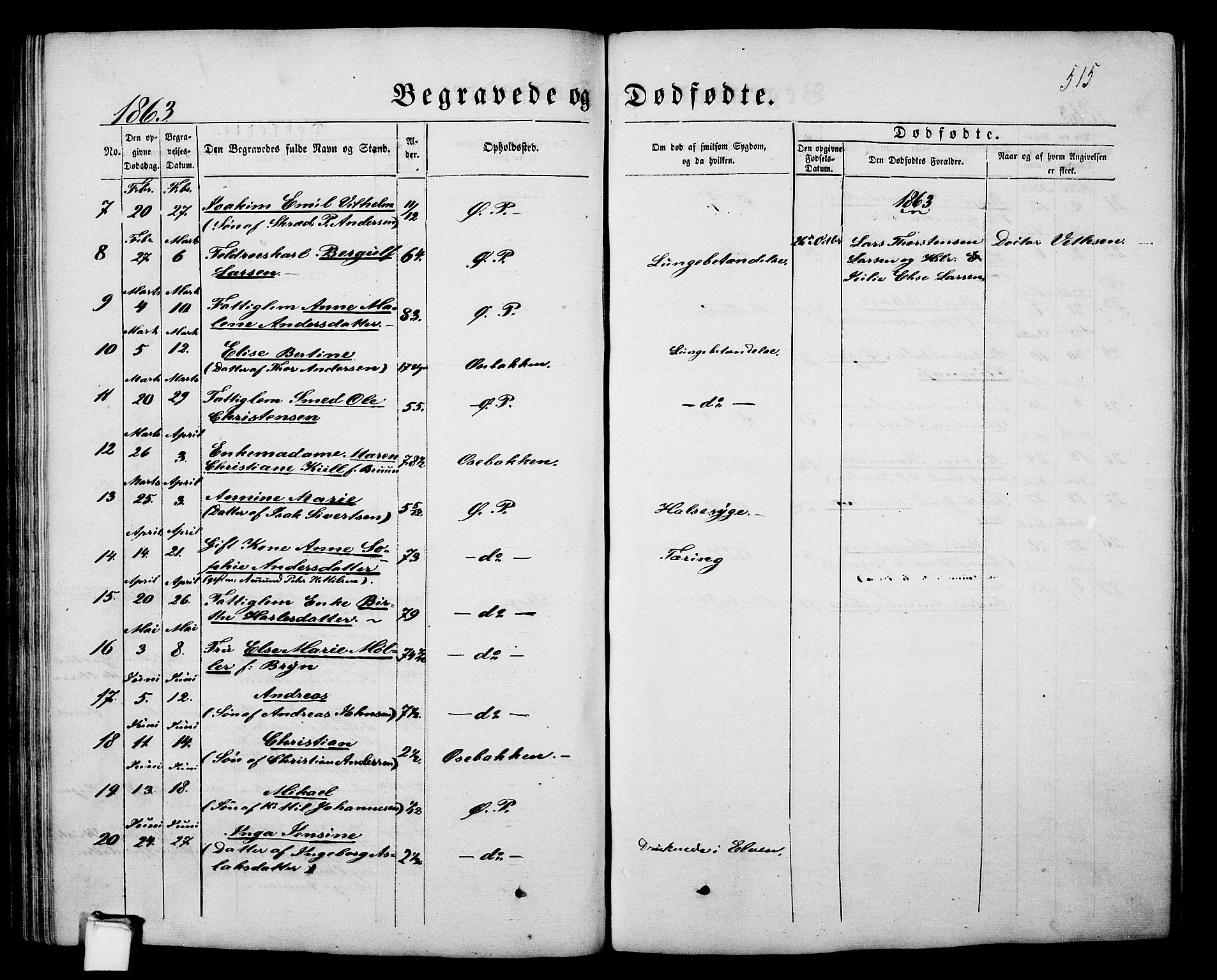 Porsgrunn kirkebøker , SAKO/A-104/G/Gb/L0004: Parish register (copy) no. II 4, 1853-1882, p. 515