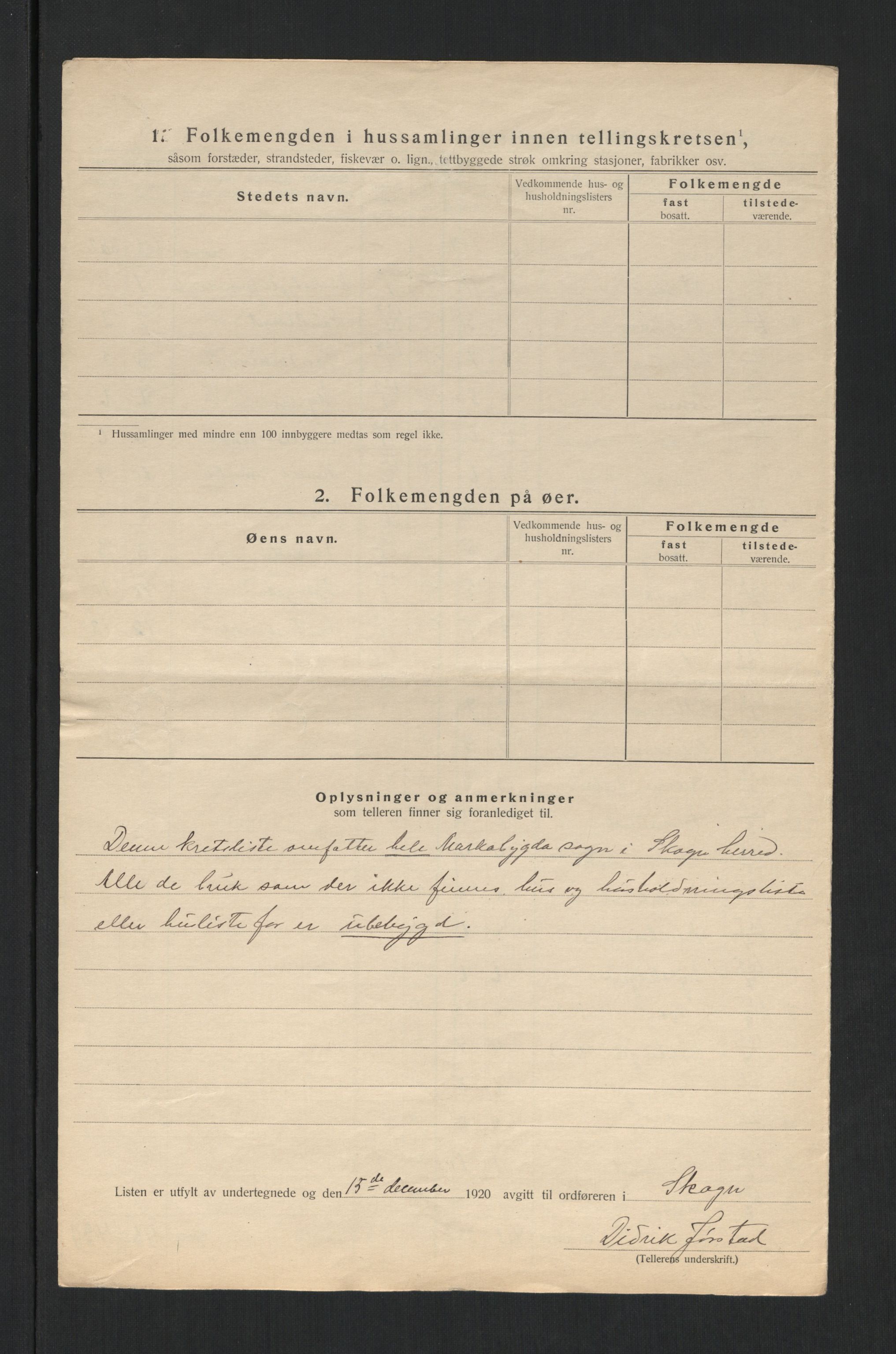 SAT, 1920 census for Skogn, 1920, p. 29