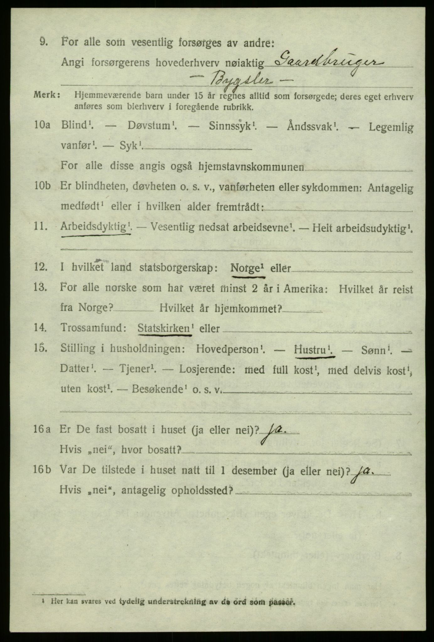 SAB, 1920 census for Sogndal, 1920, p. 7962