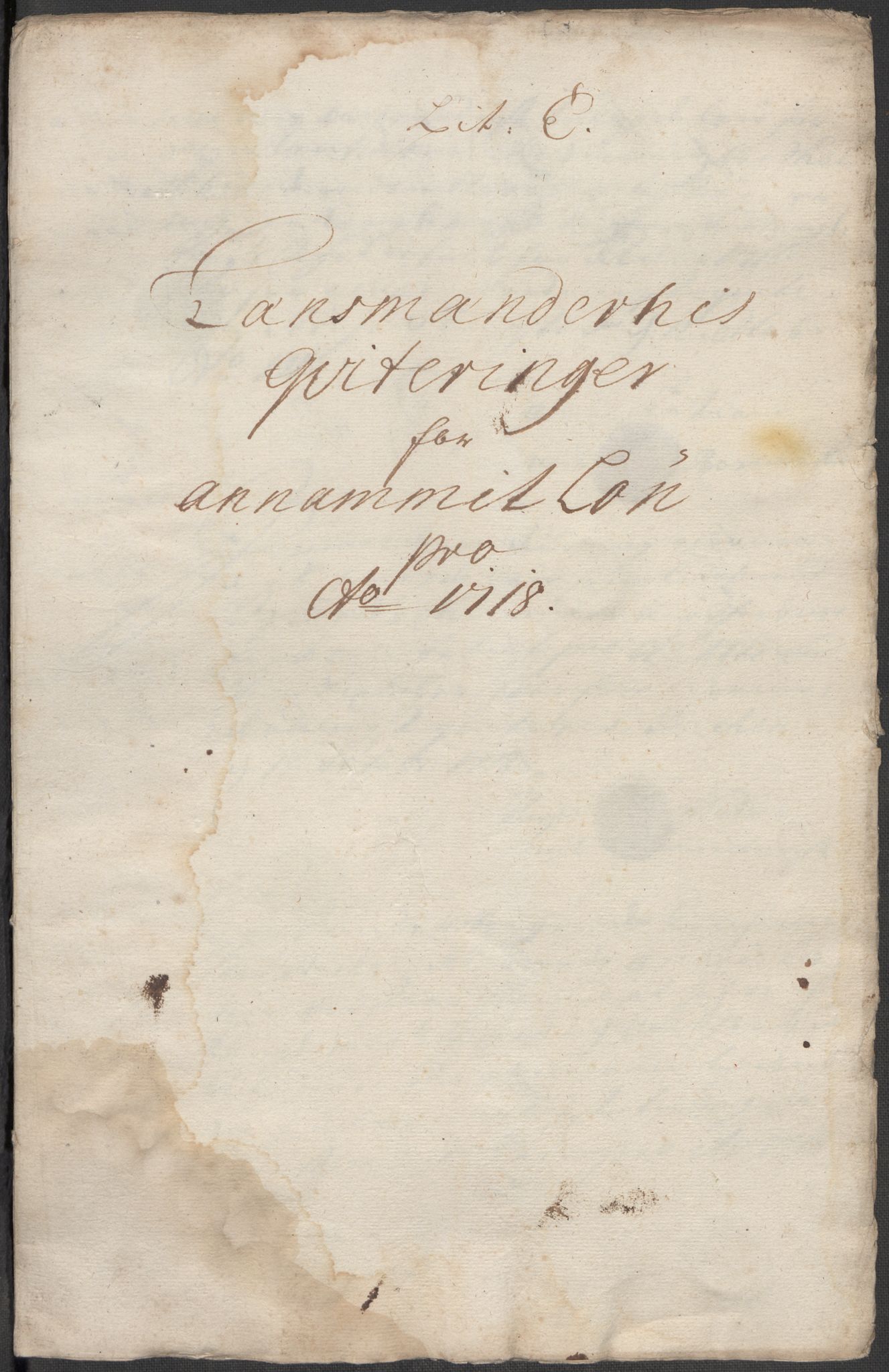 Rentekammeret inntil 1814, Reviderte regnskaper, Fogderegnskap, AV/RA-EA-4092/R51/L3202: Fogderegnskap Nordhordland og Voss, 1718, p. 100