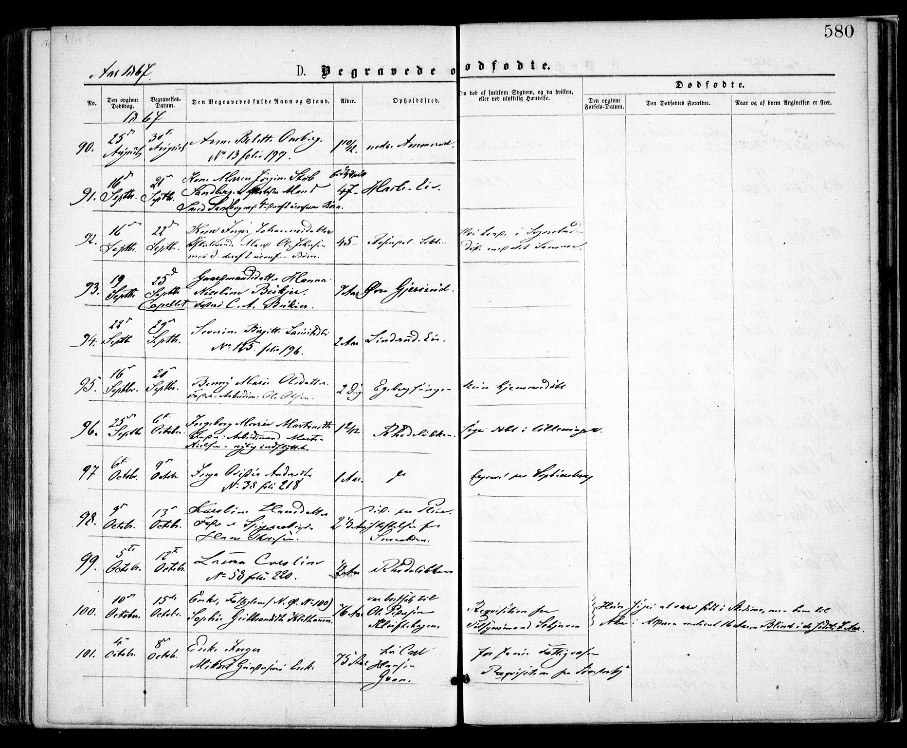 Østre Aker prestekontor Kirkebøker, AV/SAO-A-10840/F/Fa/L0001: Parish register (official) no. I 1, 1861-1869, p. 580