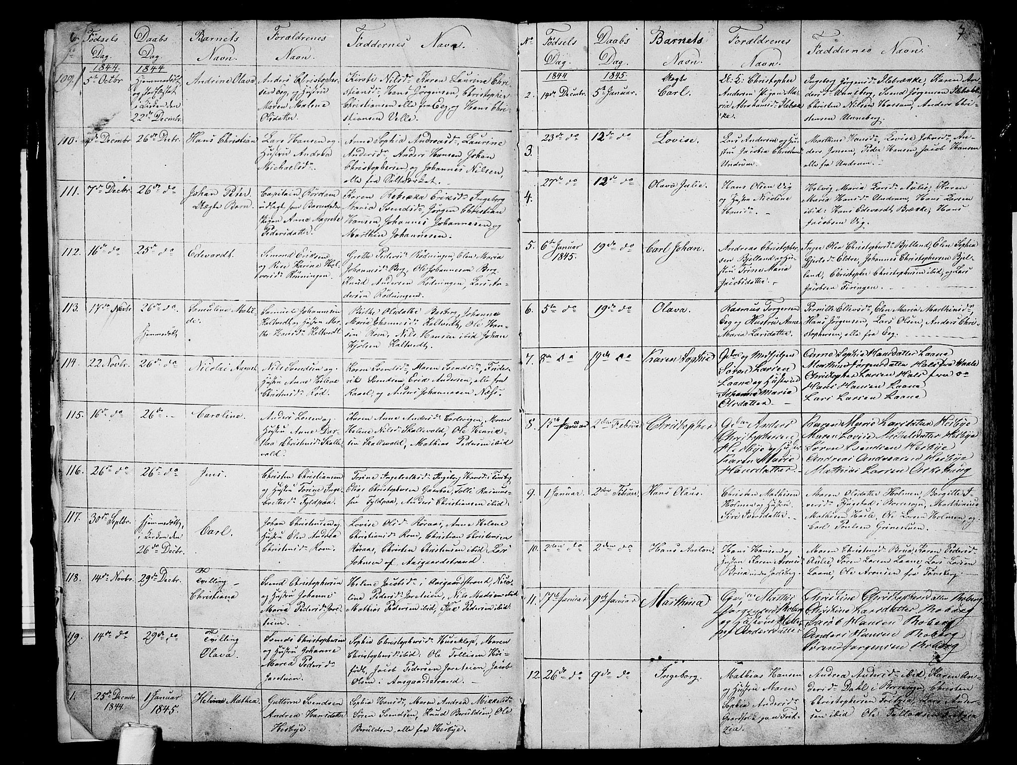 Sem kirkebøker, AV/SAKO-A-5/G/Ga/L0003: Parish register (copy) no. I 3, 1844-1855, p. 6-7