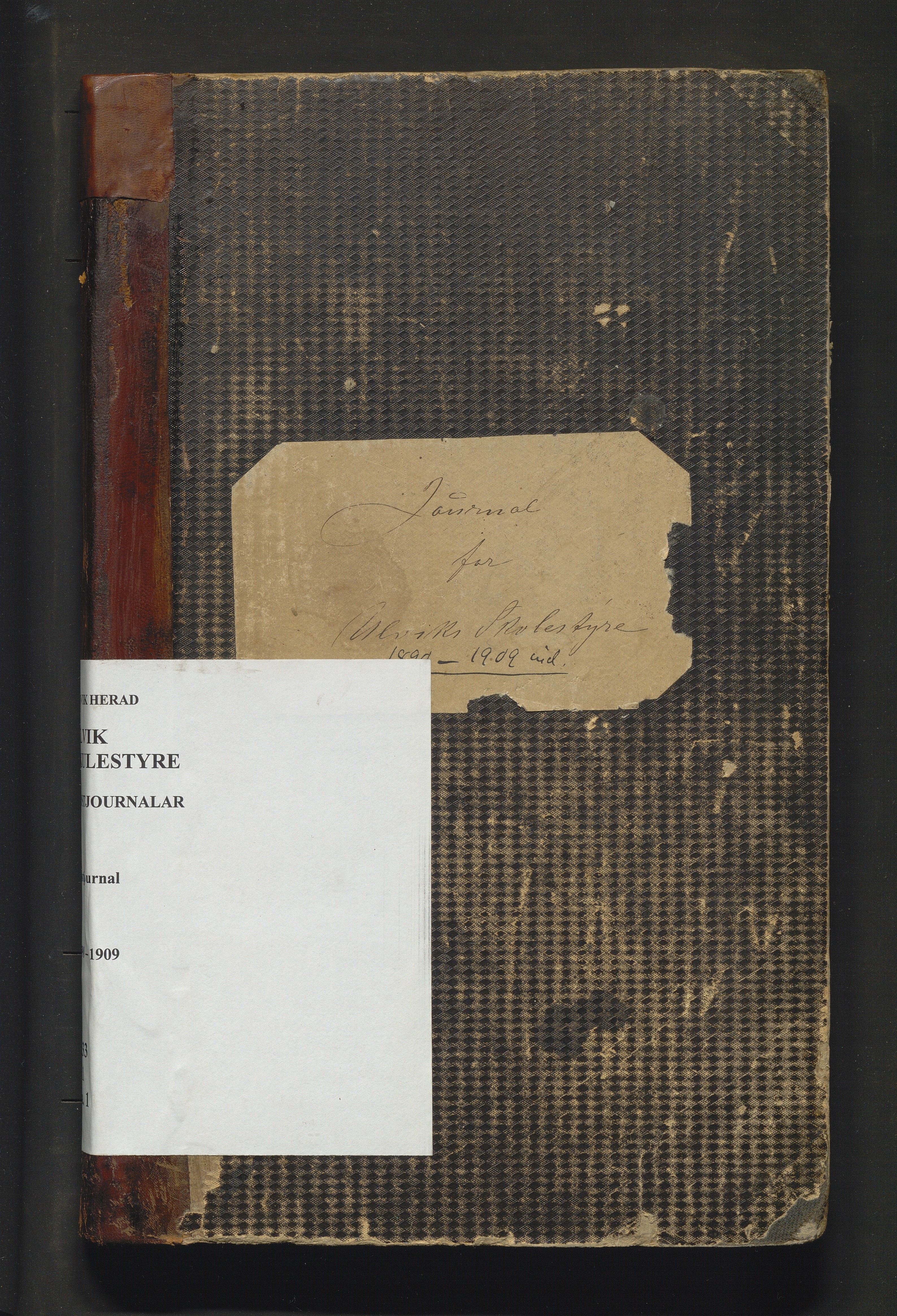 Ulvik herad. Skulestyret, IKAH/1233-211/C/Ca/L0001: Postjournal for Ulvik skulestyre, 1890-1909