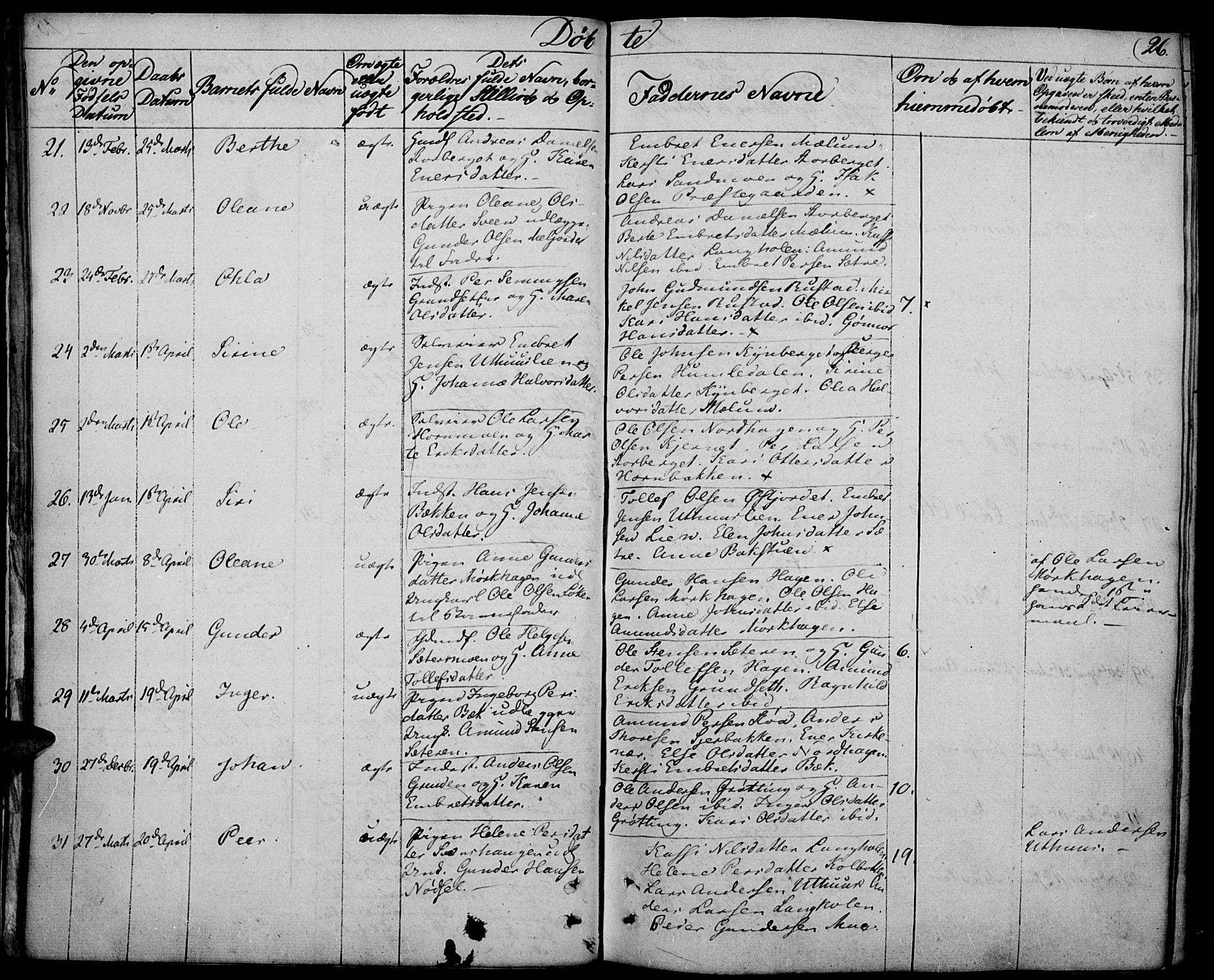 Elverum prestekontor, AV/SAH-PREST-044/H/Ha/Haa/L0008: Parish register (official) no. 8, 1830-1842, p. 26