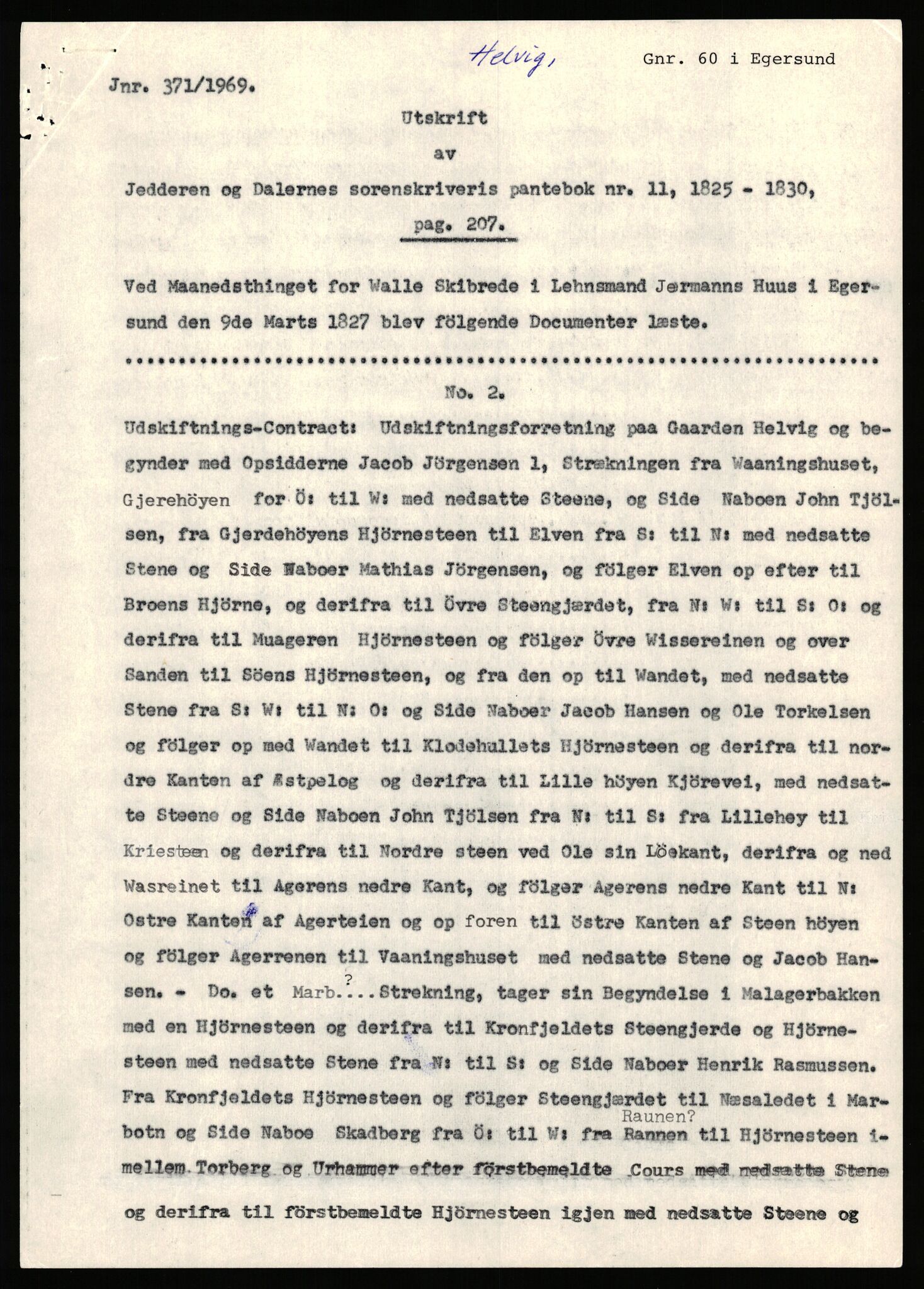 Statsarkivet i Stavanger, SAST/A-101971/03/Y/Yj/L0035: Avskrifter sortert etter gårdsnavn: Helleland - Hersdal, 1750-1930, p. 136