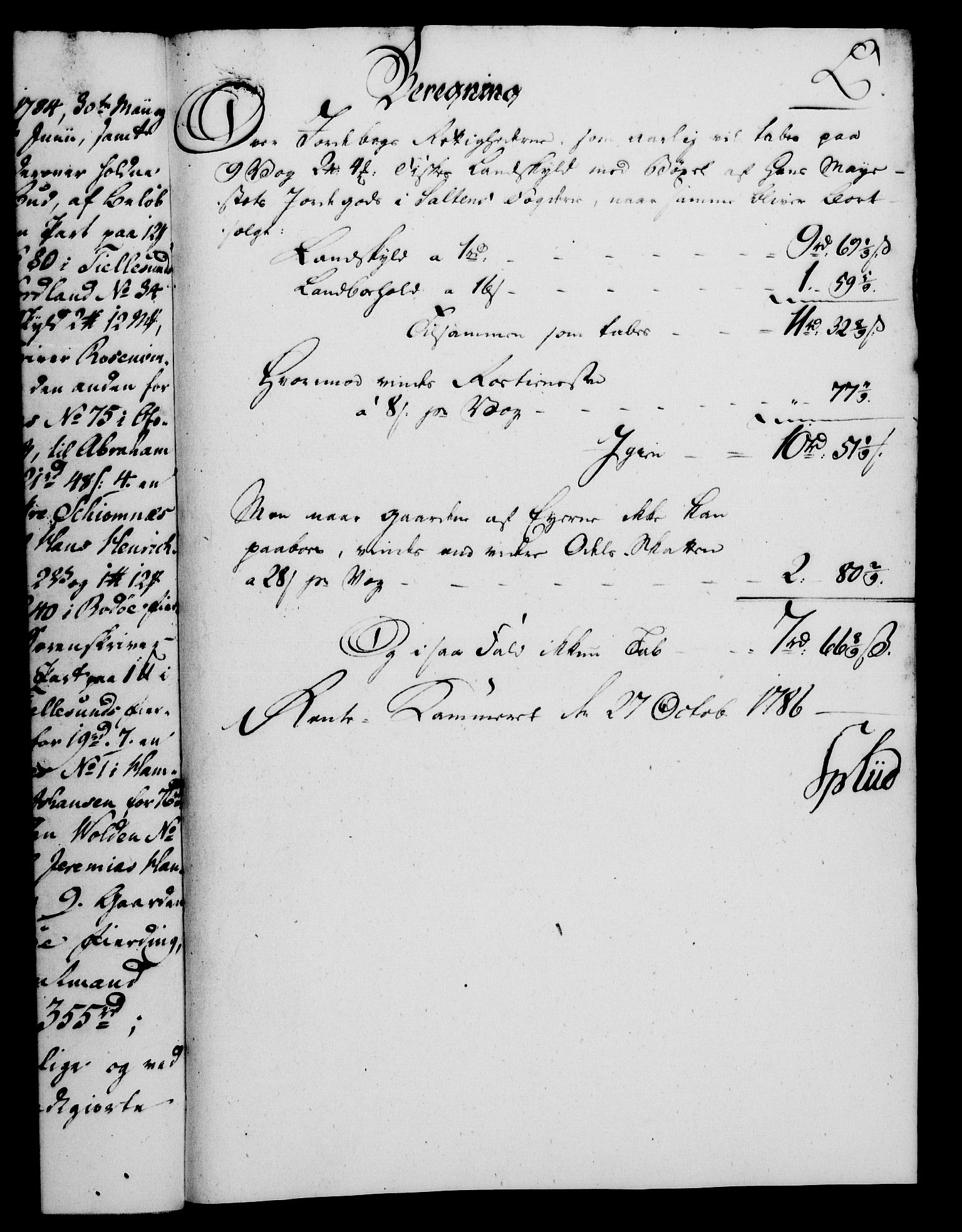 Rentekammeret, Kammerkanselliet, AV/RA-EA-3111/G/Gf/Gfa/L0068: Norsk relasjons- og resolusjonsprotokoll (merket RK 52.68), 1786, p. 1043