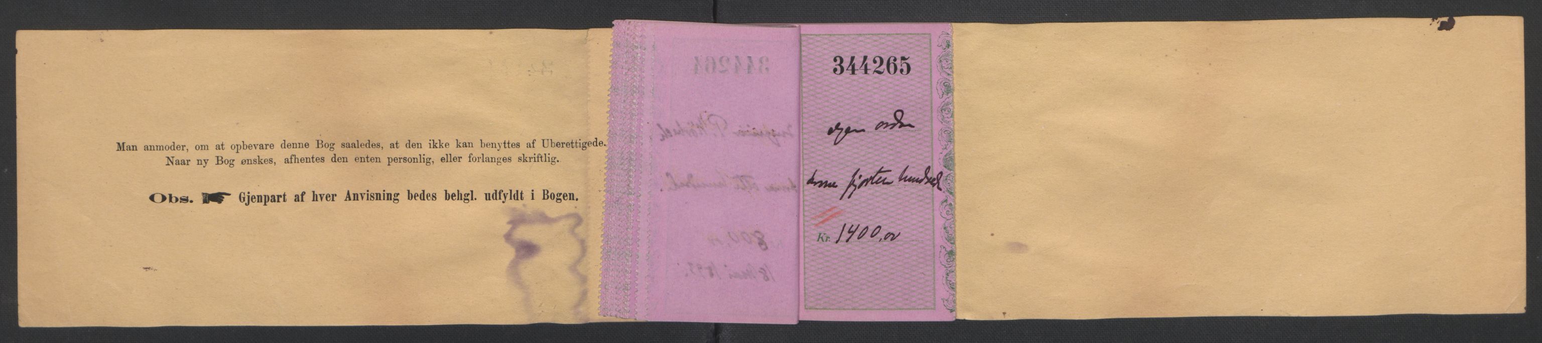 Arbeidskomitéen for Fridtjof Nansens polarekspedisjon, AV/RA-PA-0061/R/L0007/0003: Regnskap / Creditbankens conto couranter vedk. polarekspedisjon, 1891-1897, p. 18