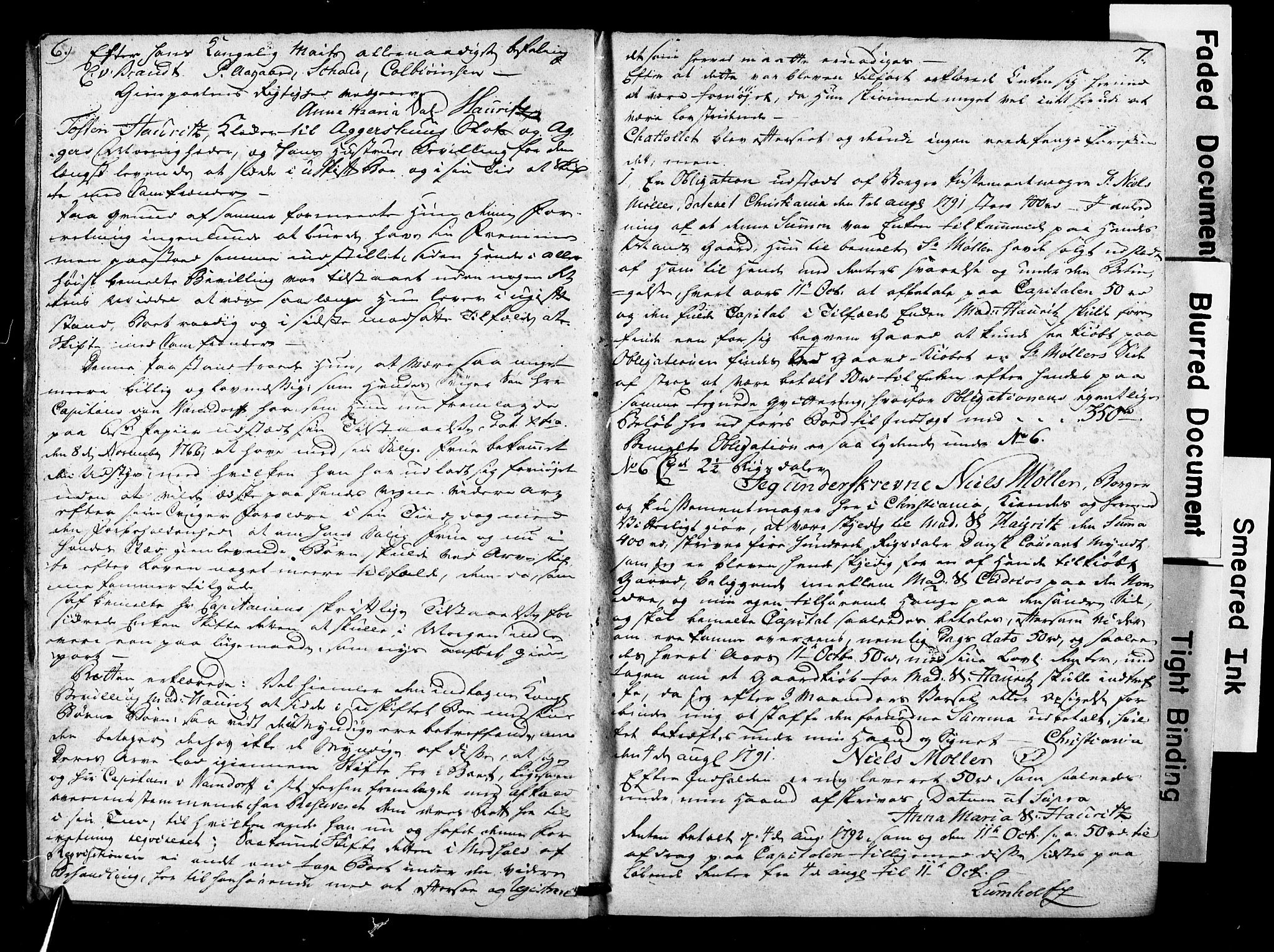 Bragernes prosti, AV/SAKO-A-430/O/Ob/L0004: Skifteprotokoll, 1793-1817, p. 6-7