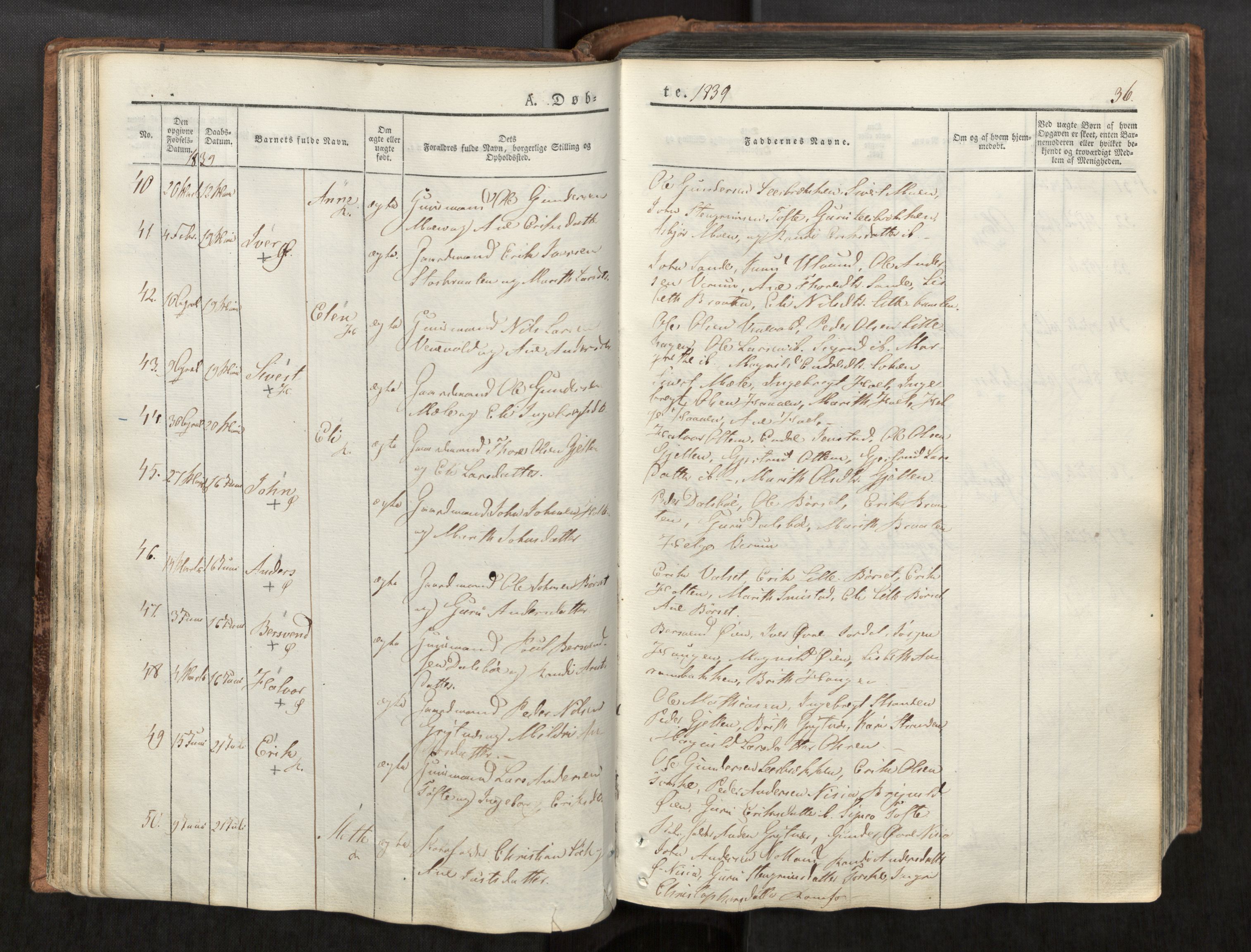 Ministerialprotokoller, klokkerbøker og fødselsregistre - Møre og Romsdal, AV/SAT-A-1454/590/L1012: Parish register (official) no. 590A04, 1832-1846, p. 36